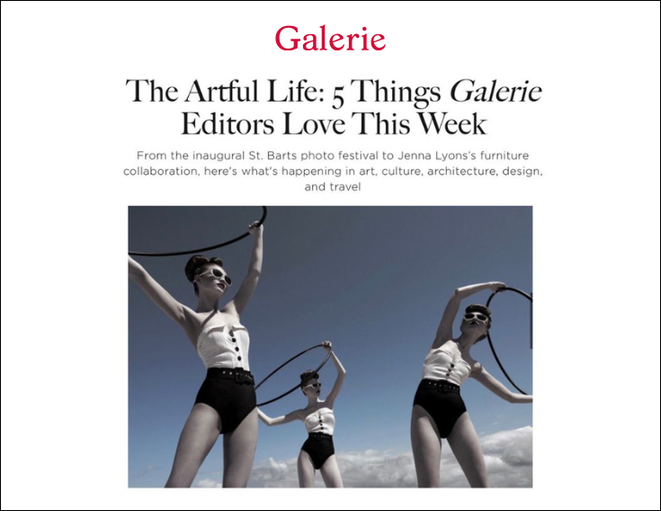 Galerie: The Artful Life: 5 Things Galerie Editors Love this Week.