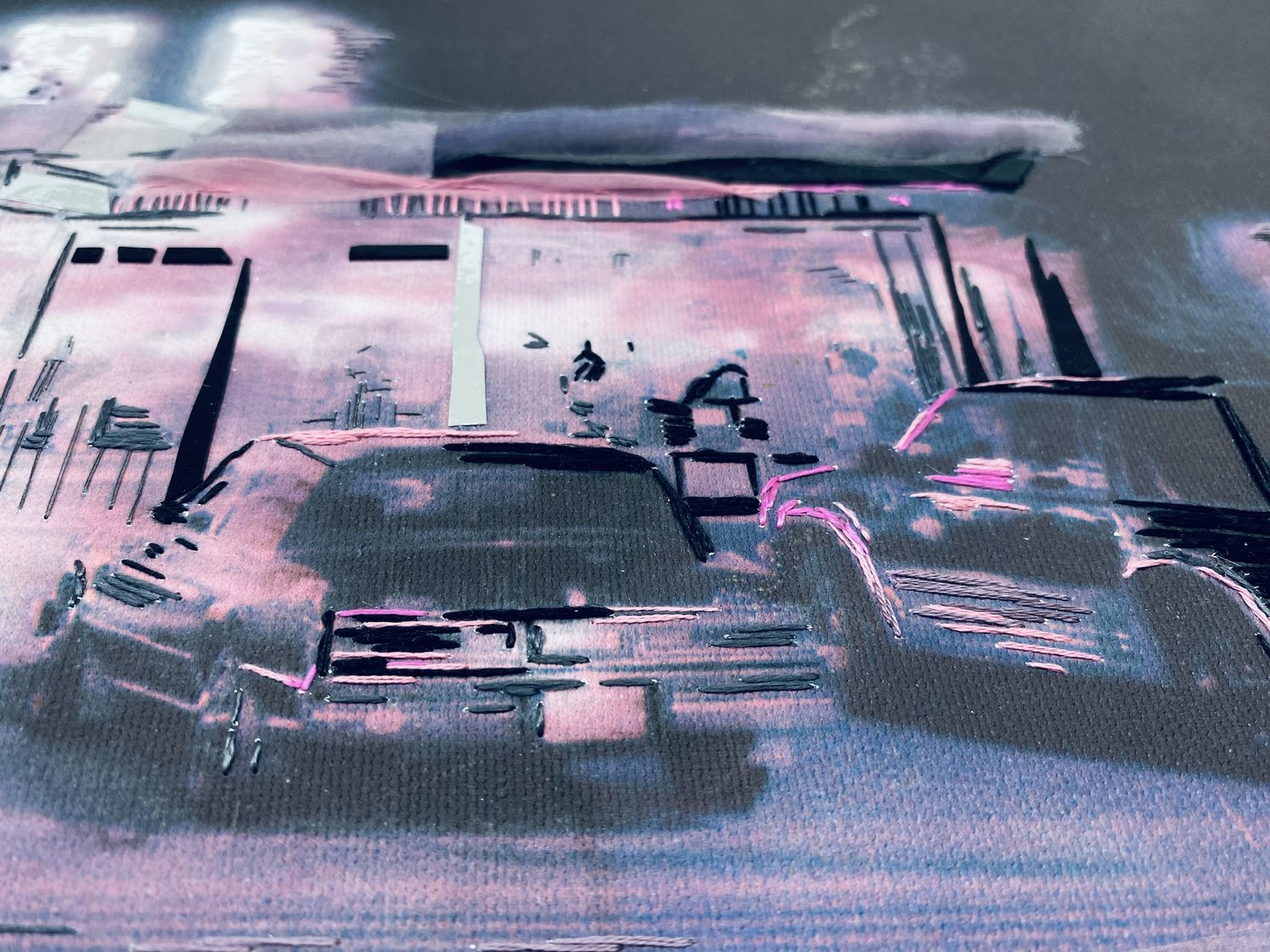 EMBROIDERED WET SERIES DINER, 2004-2018-2025