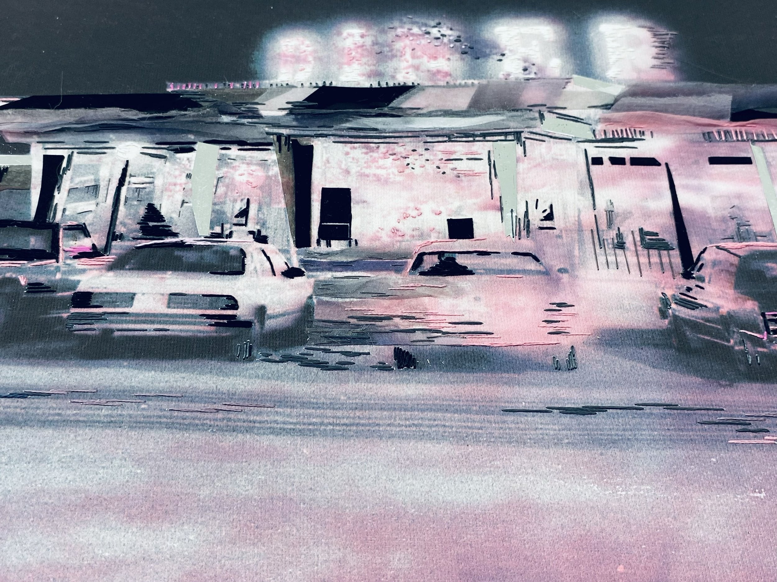 EMBROIDERED WET SERIES DINER, 2004-2018-2025