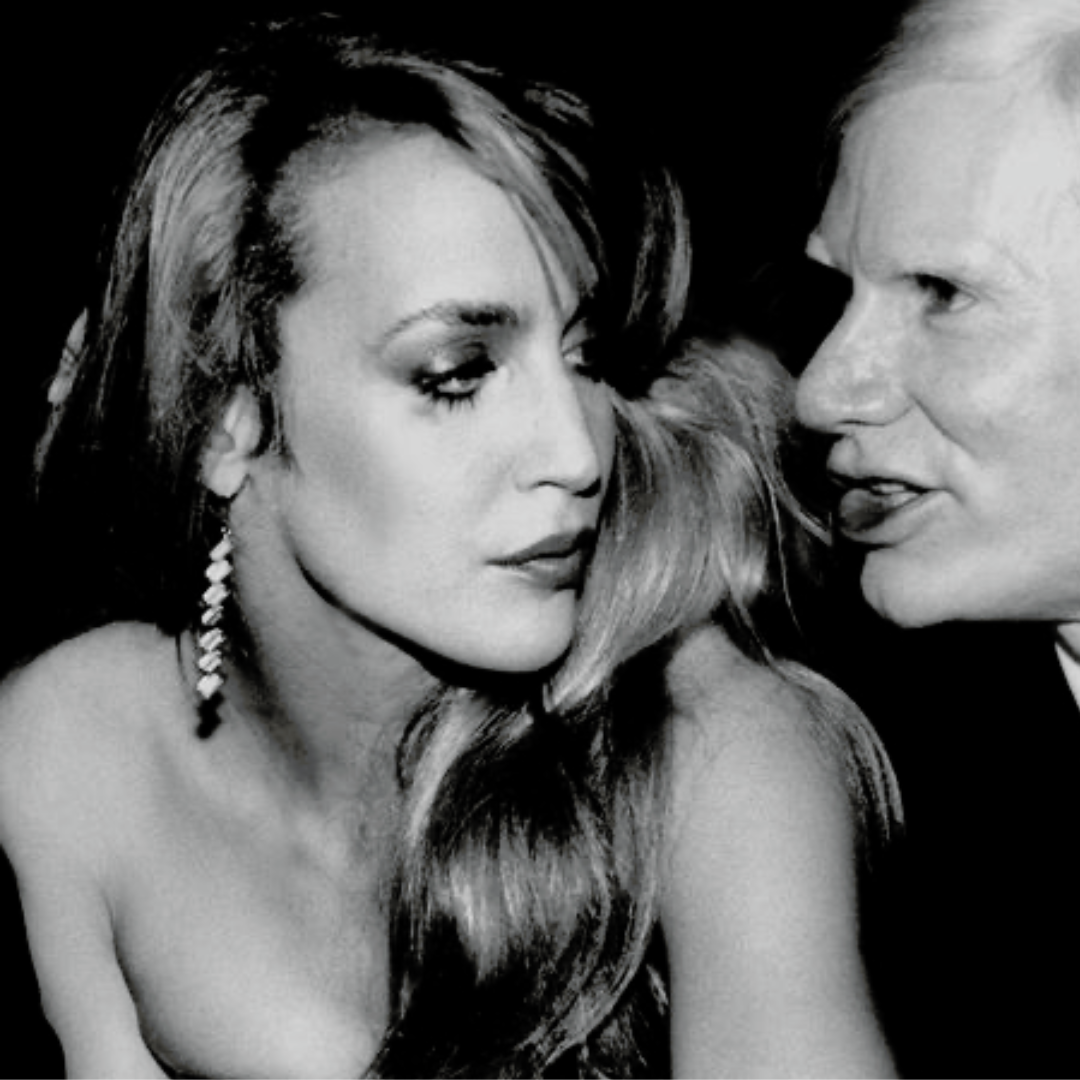 JERRY HALL AND ANDY WARHOL