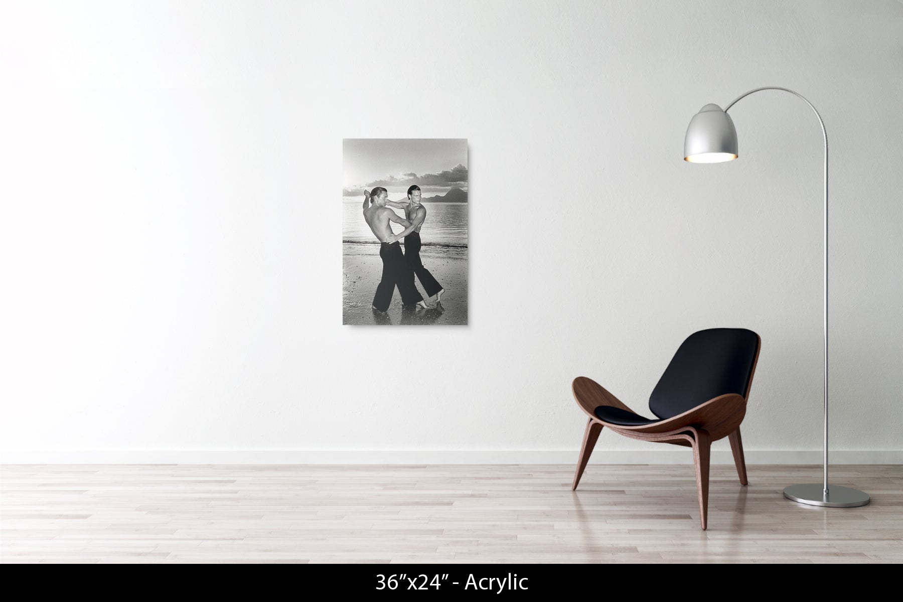 TWO MEN DANCING ON THE BEACH, 1975