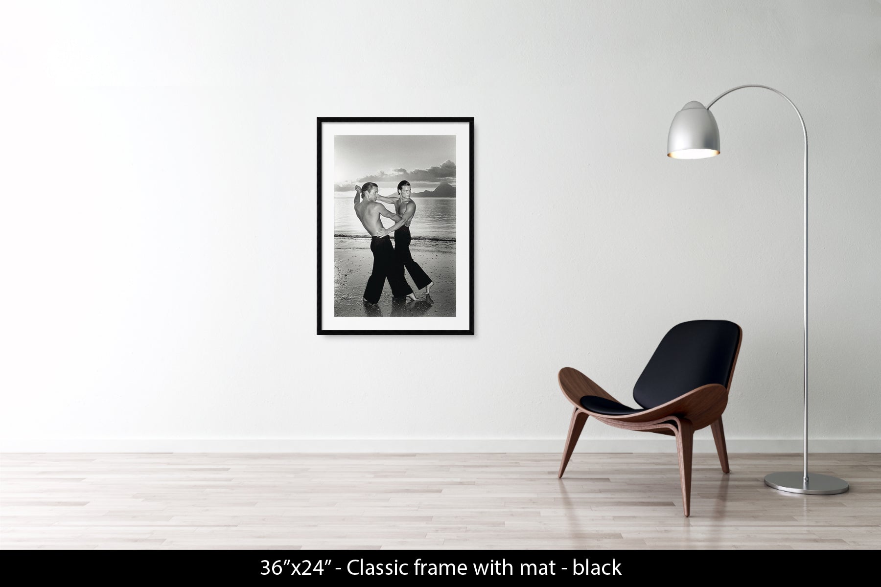 TWO MEN DANCING ON THE BEACH, 1975