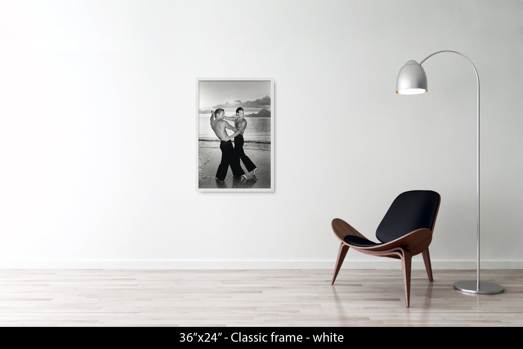 TWO MEN DANCING ON THE BEACH, 1975