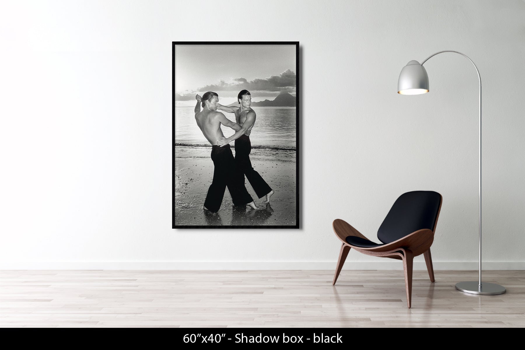 TWO MEN DANCING ON THE BEACH, 1975