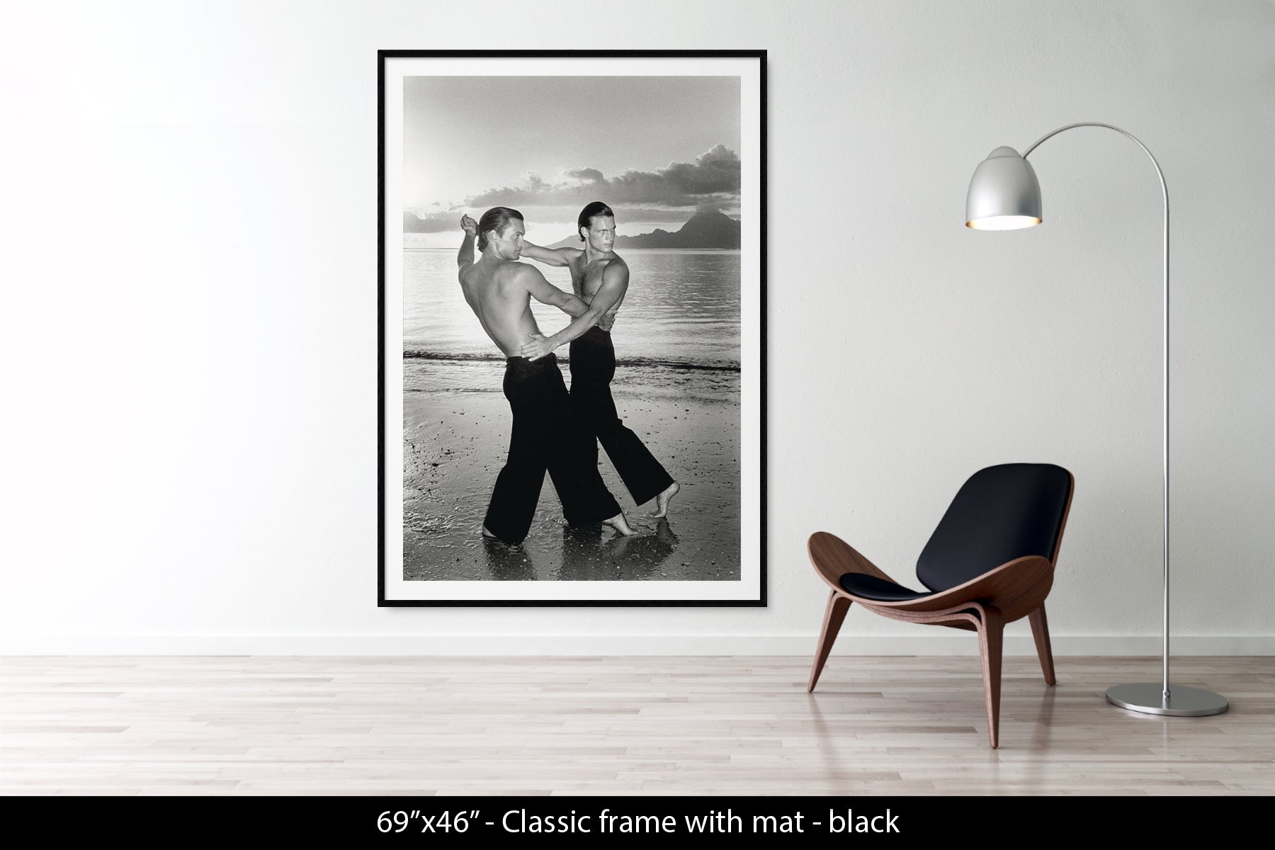 TWO MEN DANCING ON THE BEACH, 1975