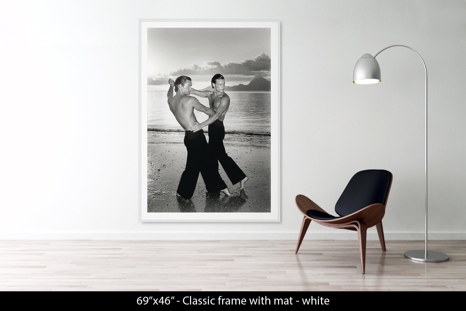 TWO MEN DANCING ON THE BEACH, 1975