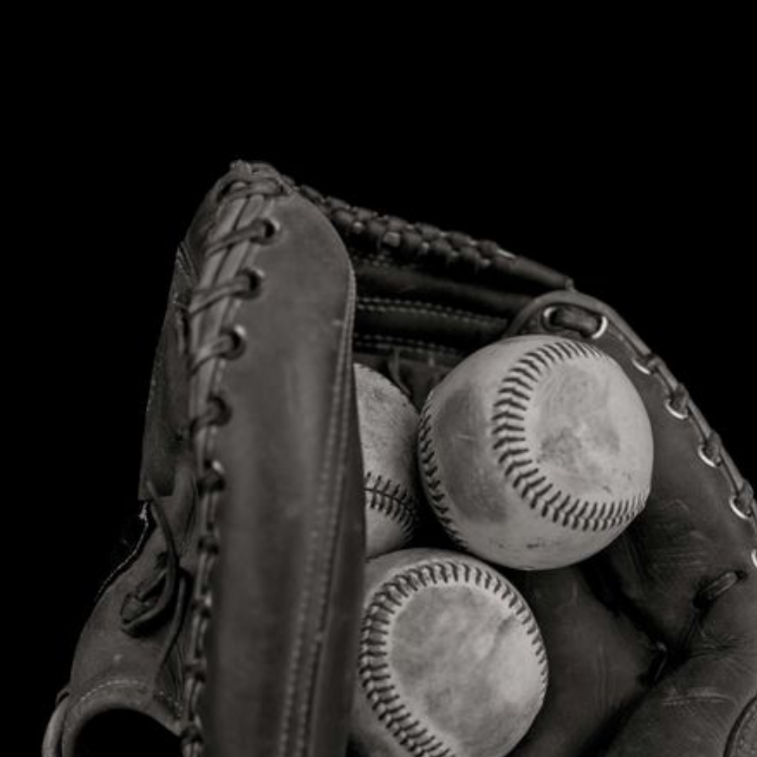MITT WITH BASEBALLS. LOS ANGELES, CALIFORNIA, 2014