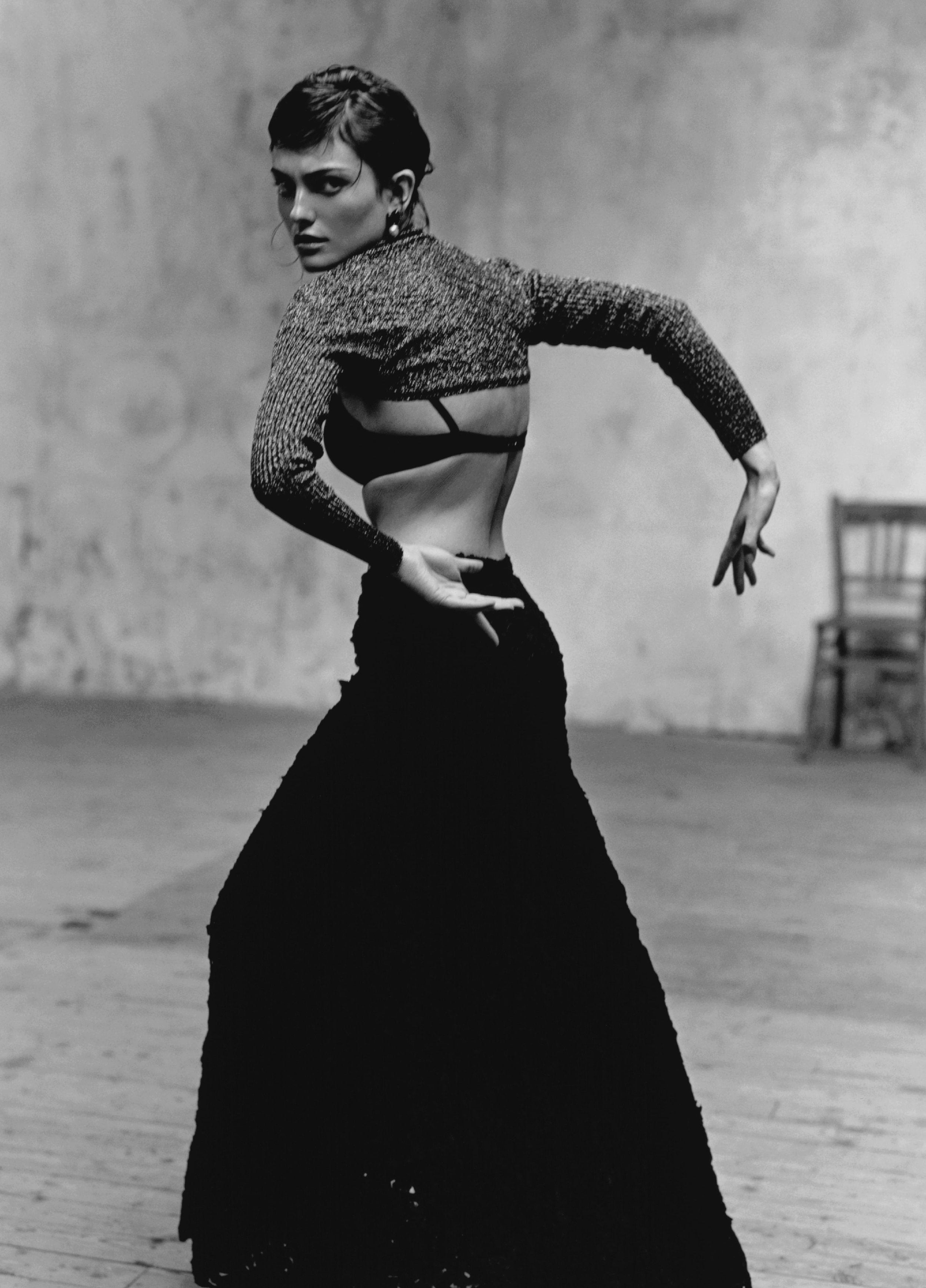 Laura dancing, Laura Ponte, Paris 1998, Spanish Vogue