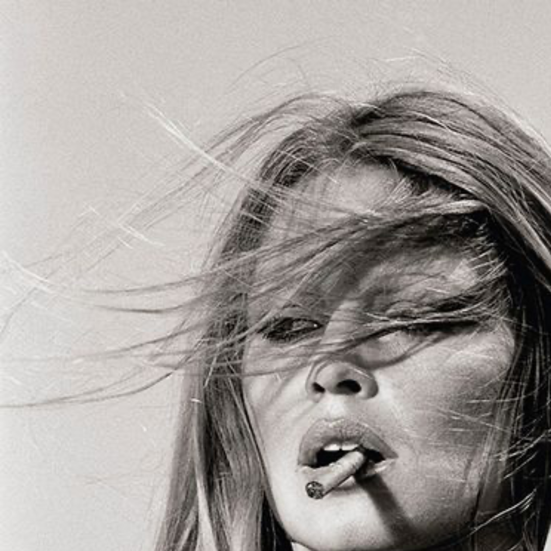 Brigitte Bardot Smoking Cigar, 1971