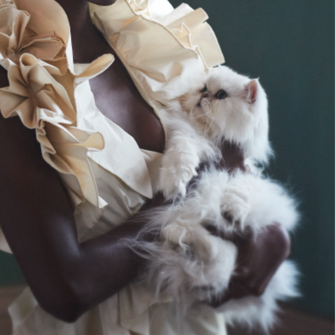 Amito with cat, London, 2019