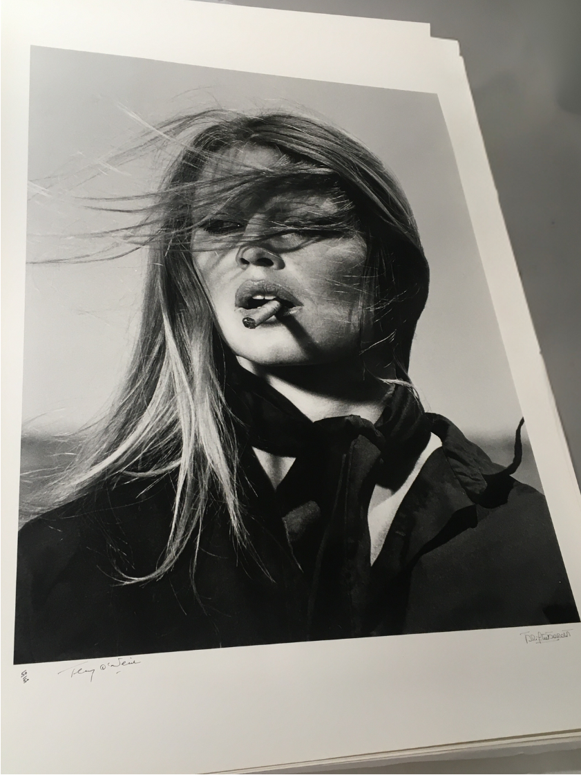 Brigitte Bardot Smoking Cigar, 1971 – Uniques - SIGNED