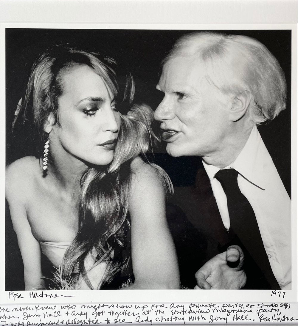 JERRY HALL AND ANDY WARHOL