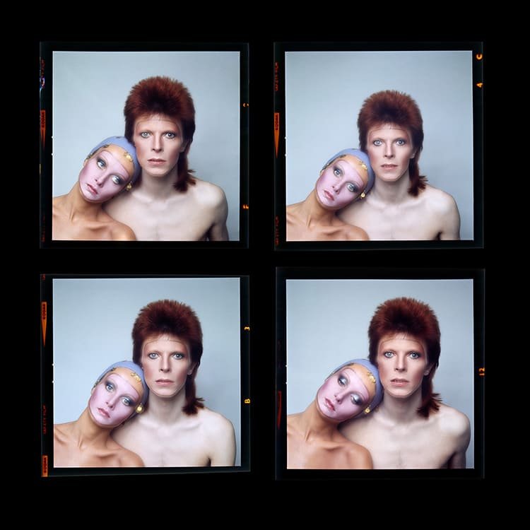 Contact Sheet: Twiggy and David Bowie, Pin Ups, Paris 1973
