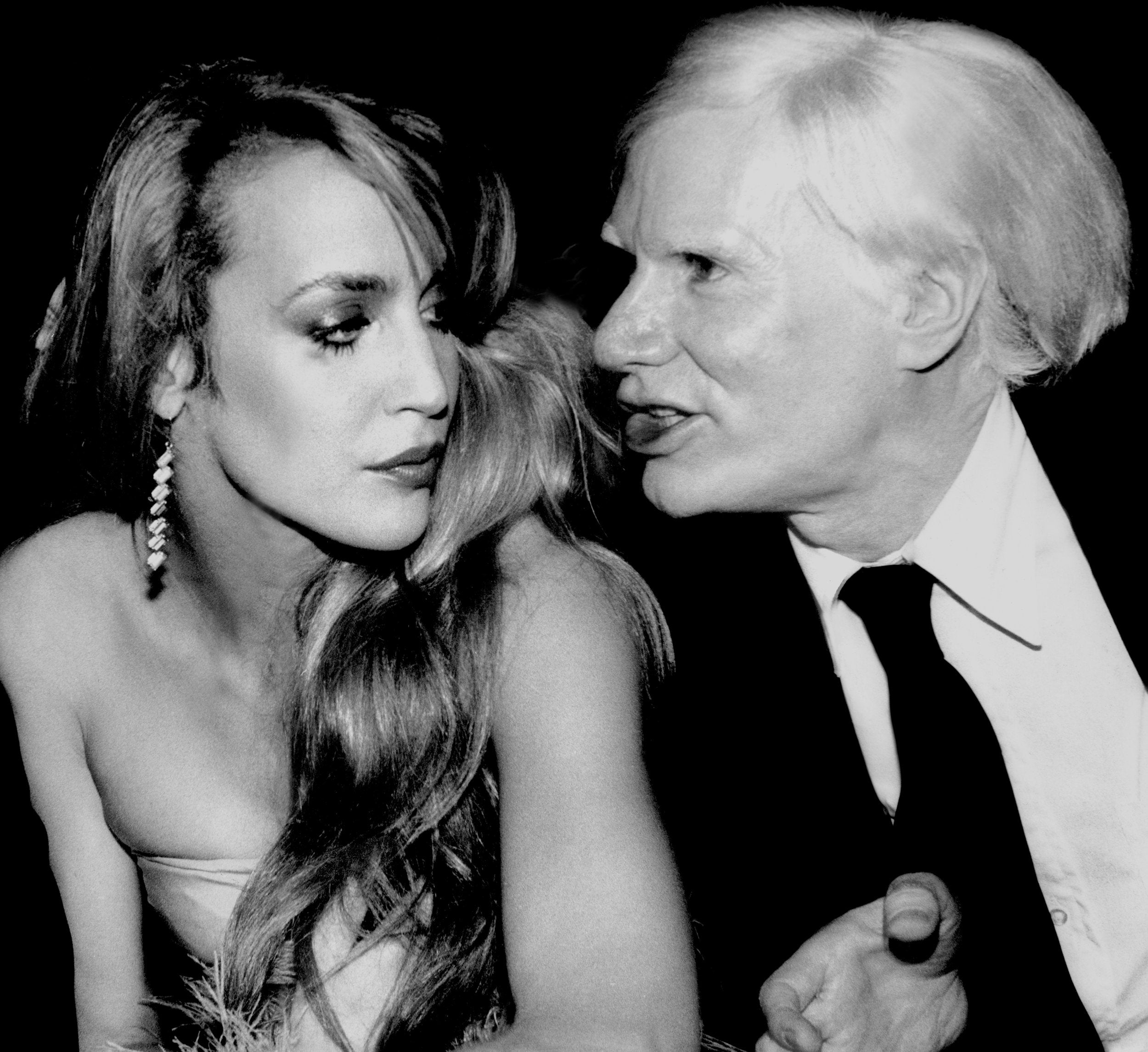 JERRY HALL AND ANDY WARHOL