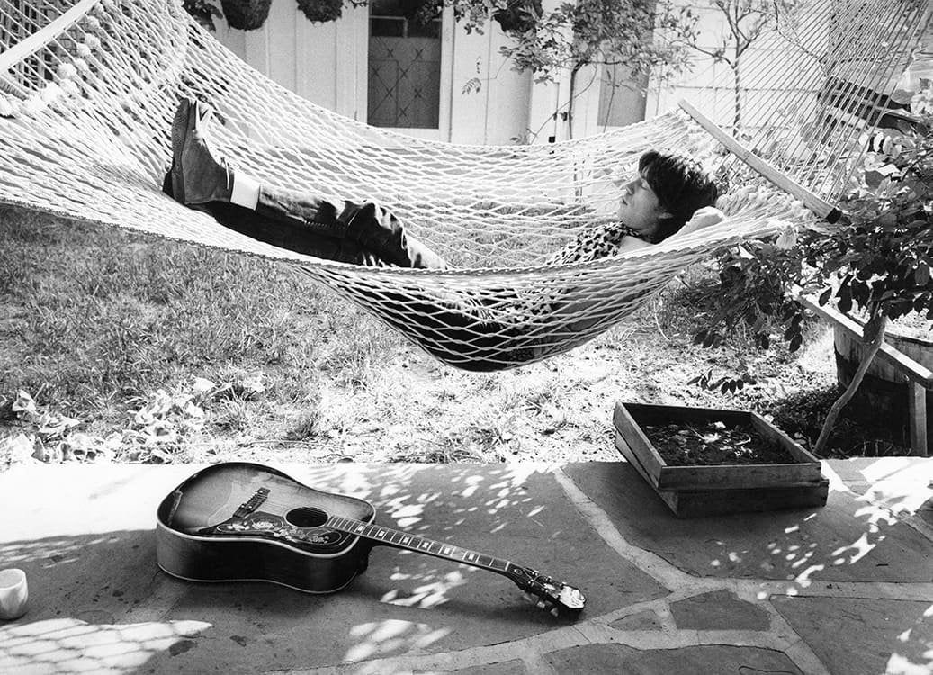 Mick Jagger in Hammock, 1969