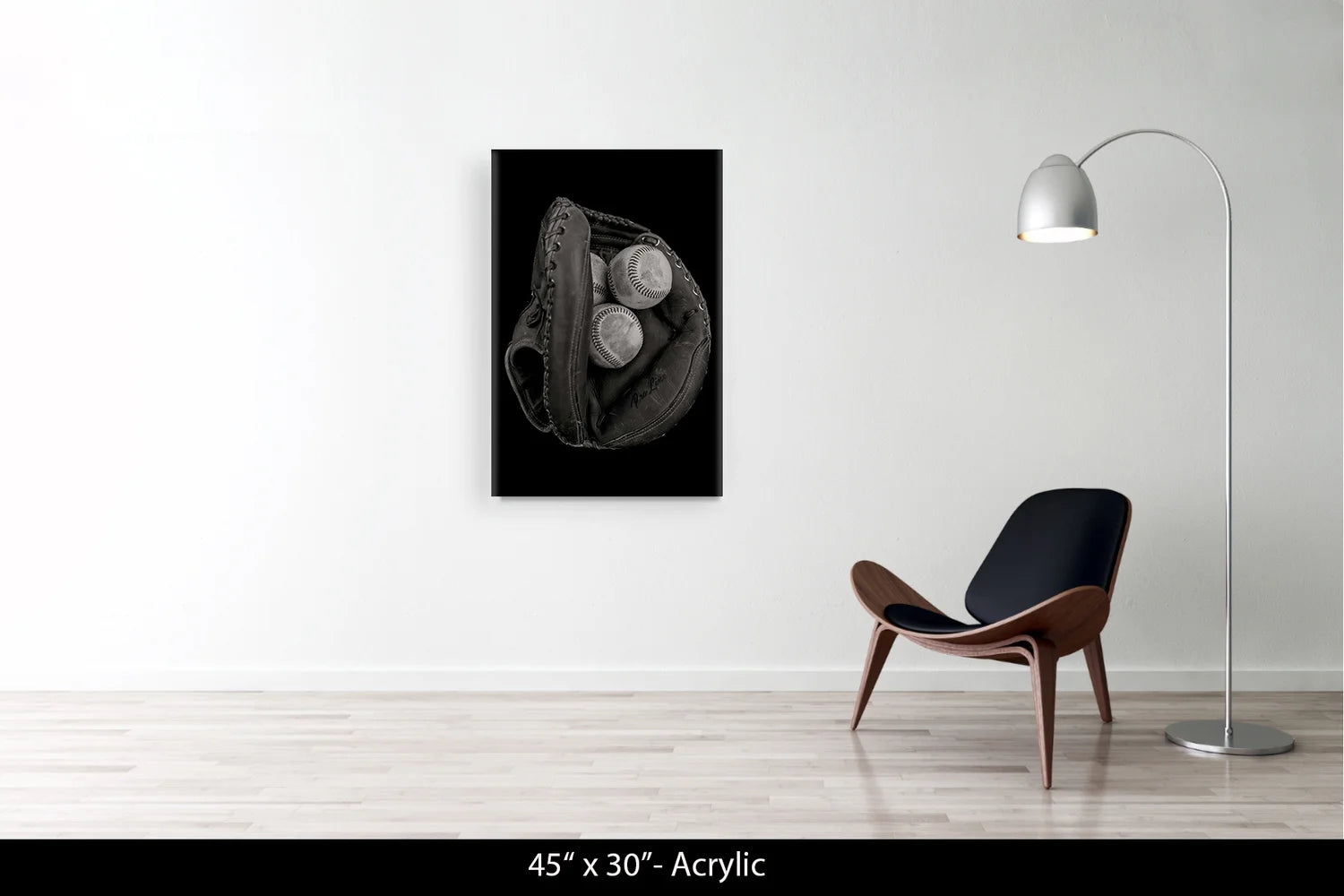 MITT WITH BASEBALLS. LOS ANGELES, CALIFORNIA, 2014