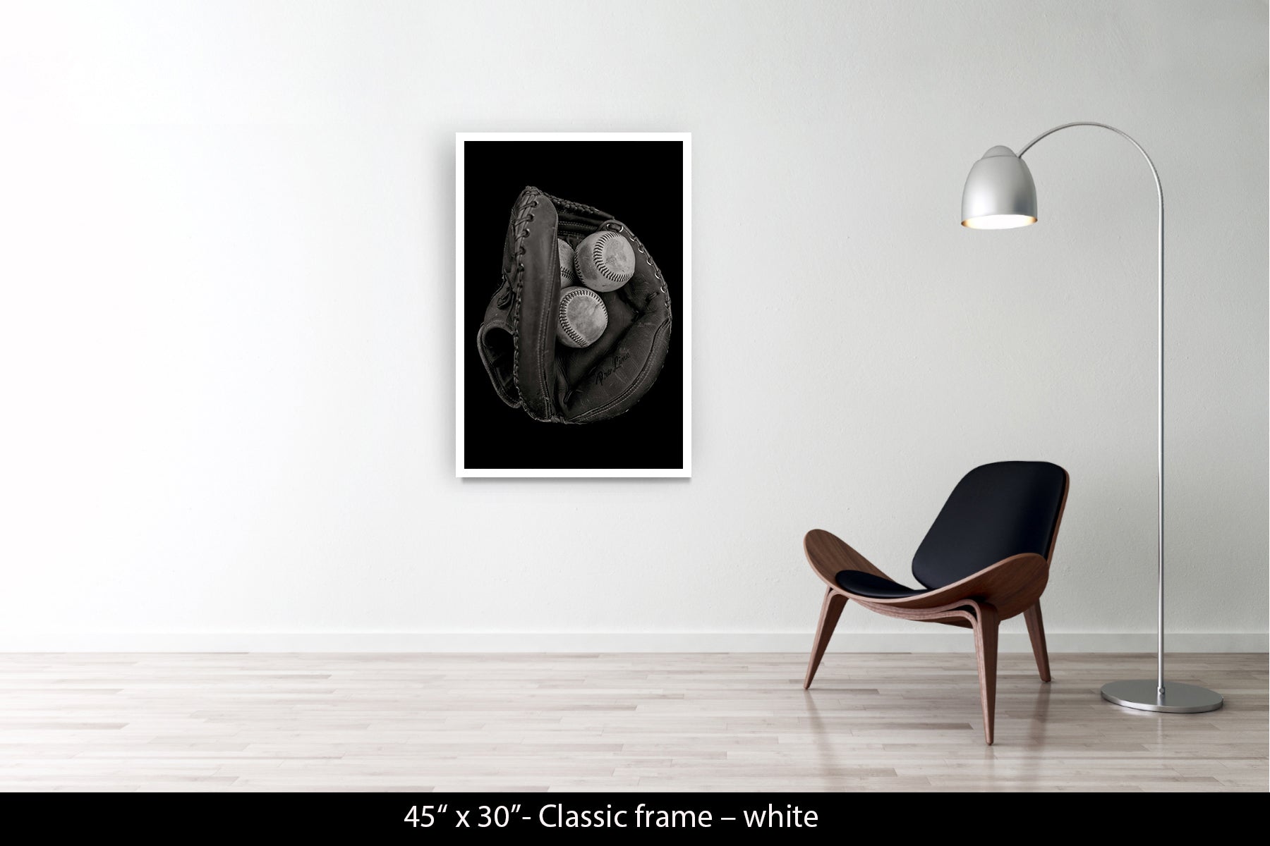 MITT WITH BASEBALLS. LOS ANGELES, CALIFORNIA, 2014