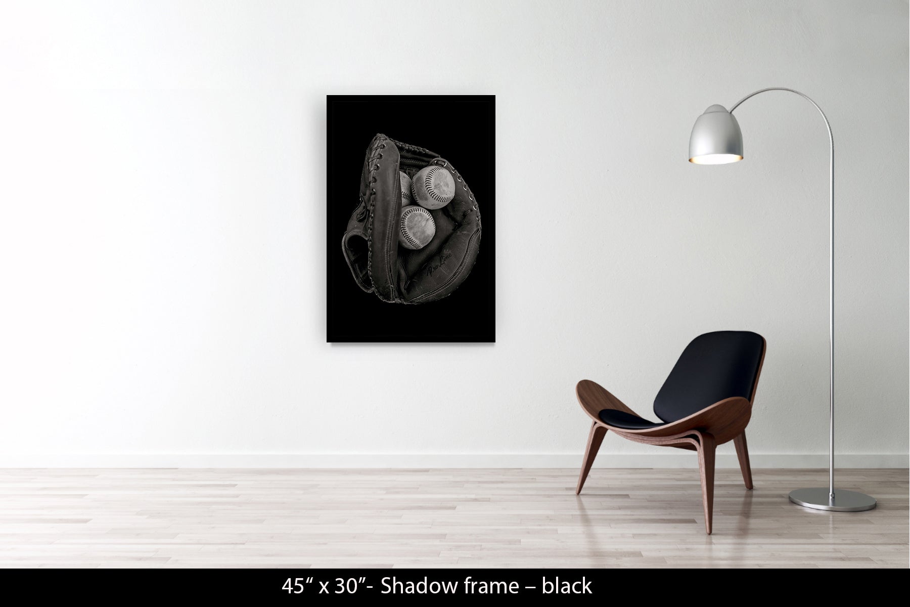 MITT WITH BASEBALLS. LOS ANGELES, CALIFORNIA, 2014