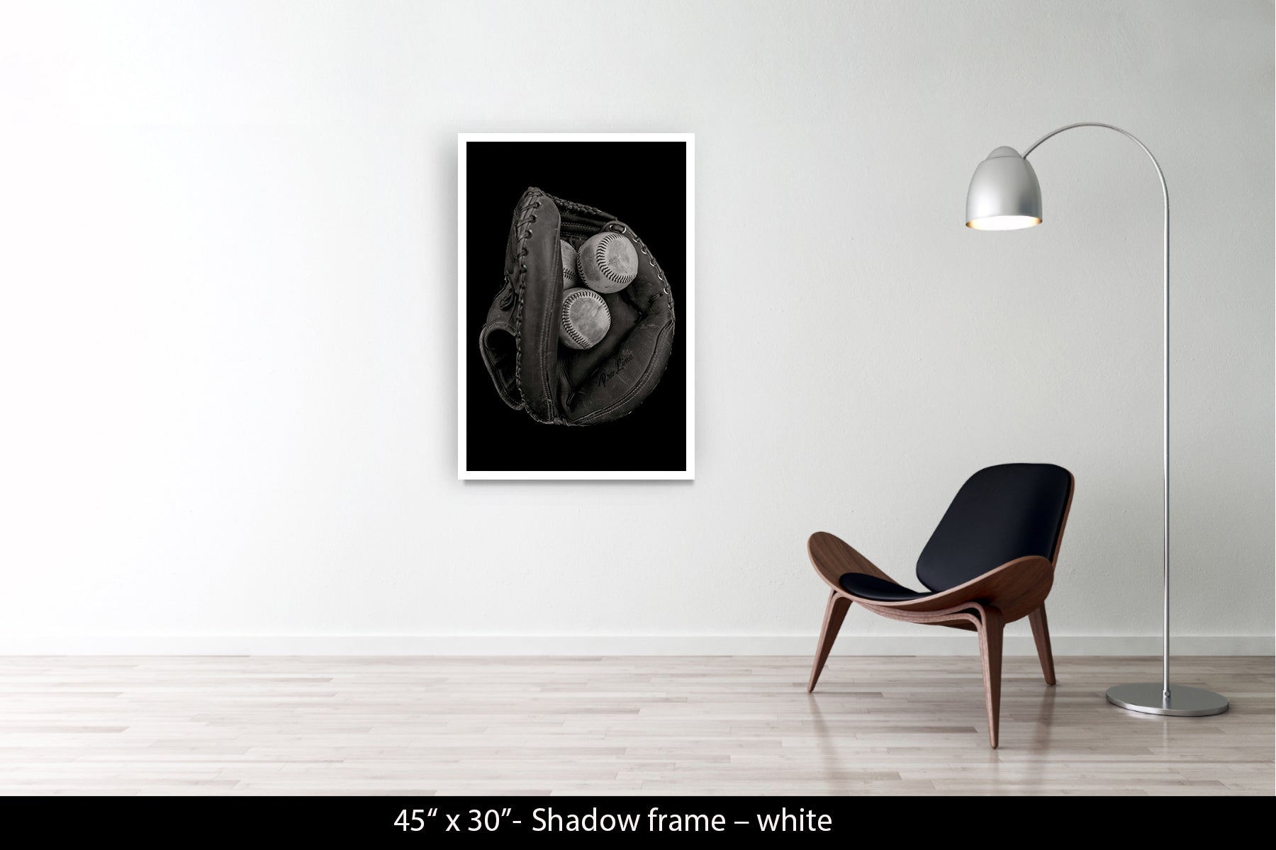 MITT WITH BASEBALLS. LOS ANGELES, CALIFORNIA, 2014