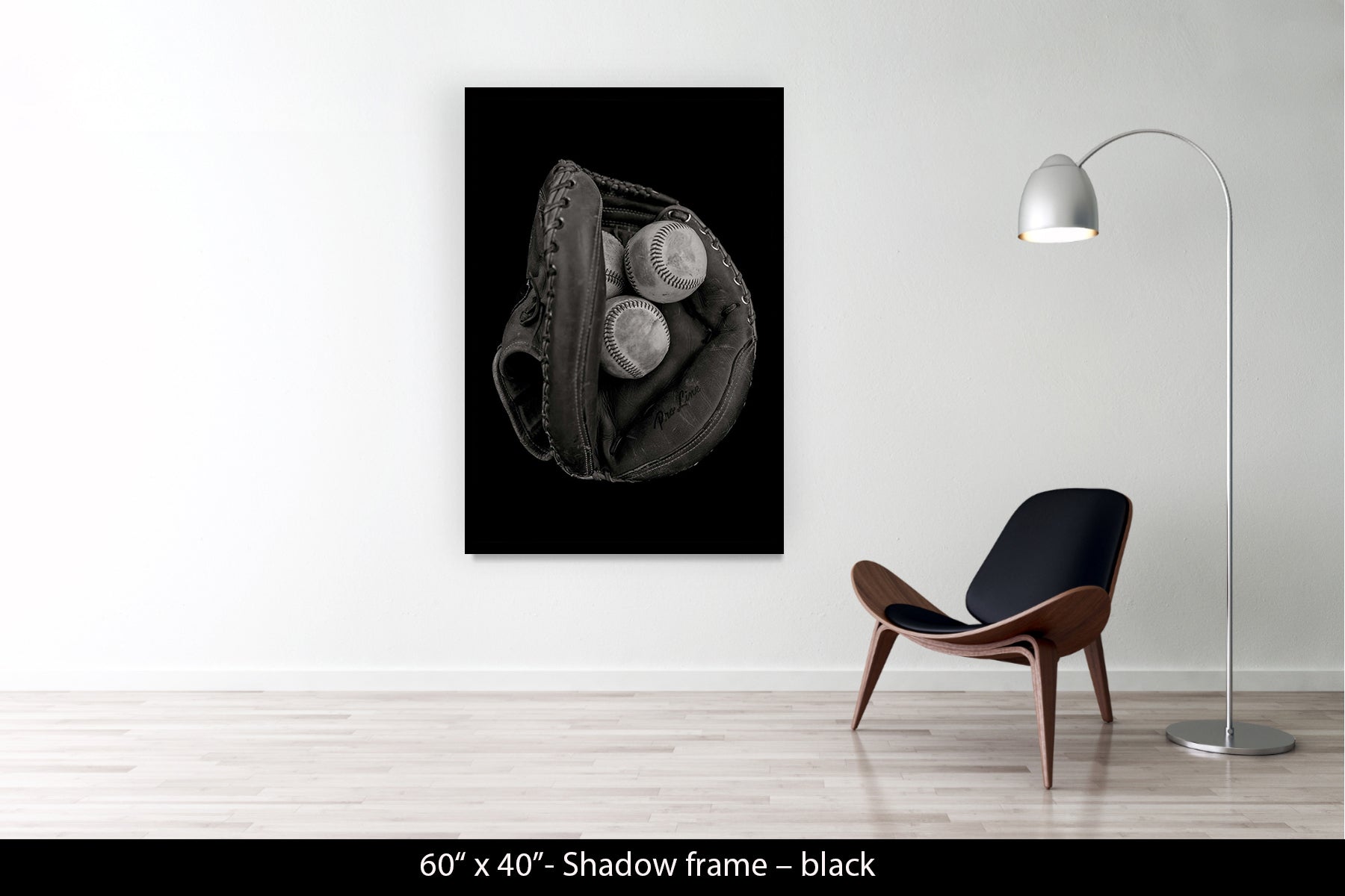 MITT WITH BASEBALLS. LOS ANGELES, CALIFORNIA, 2014