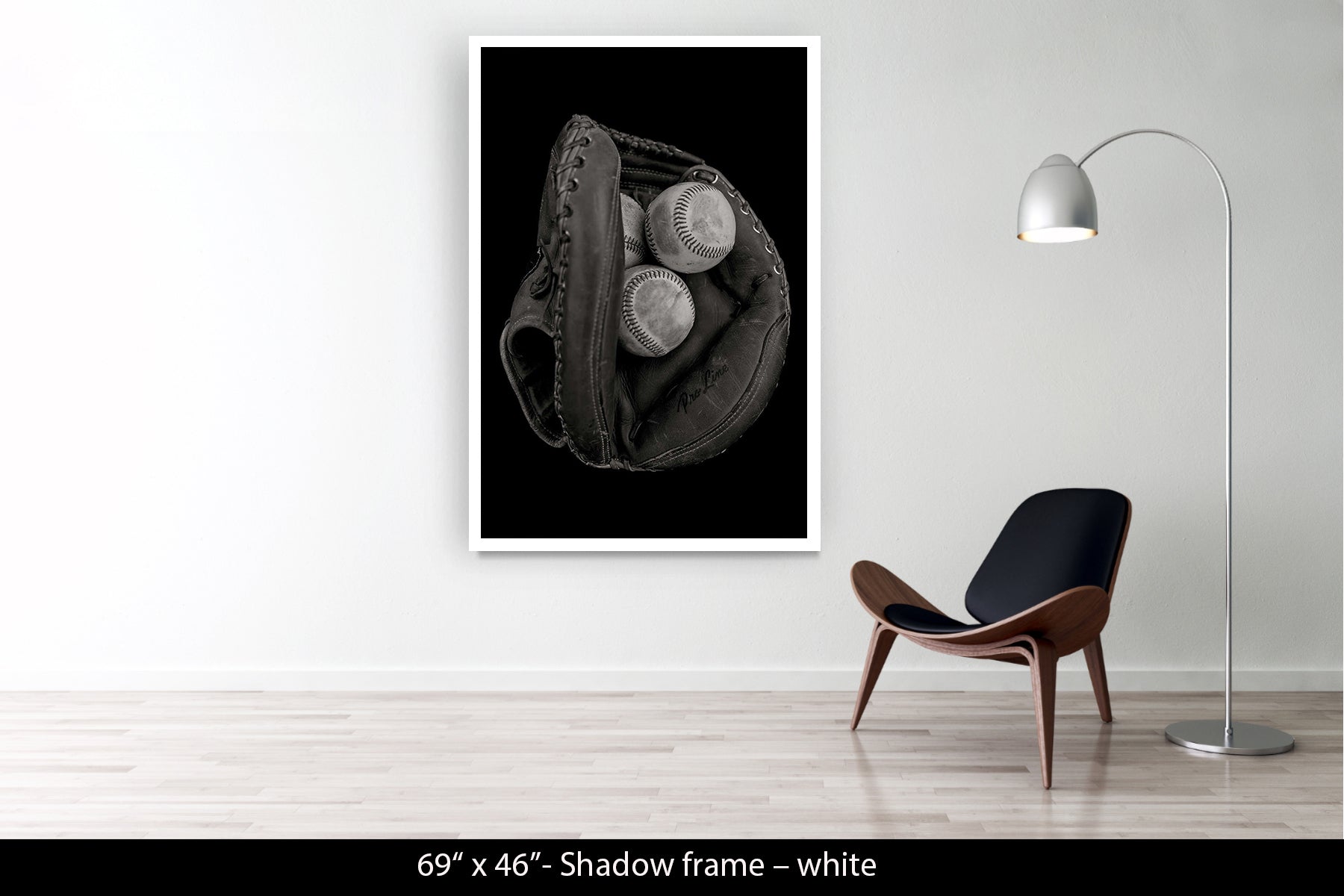 MITT WITH BASEBALLS. LOS ANGELES, CALIFORNIA, 2014