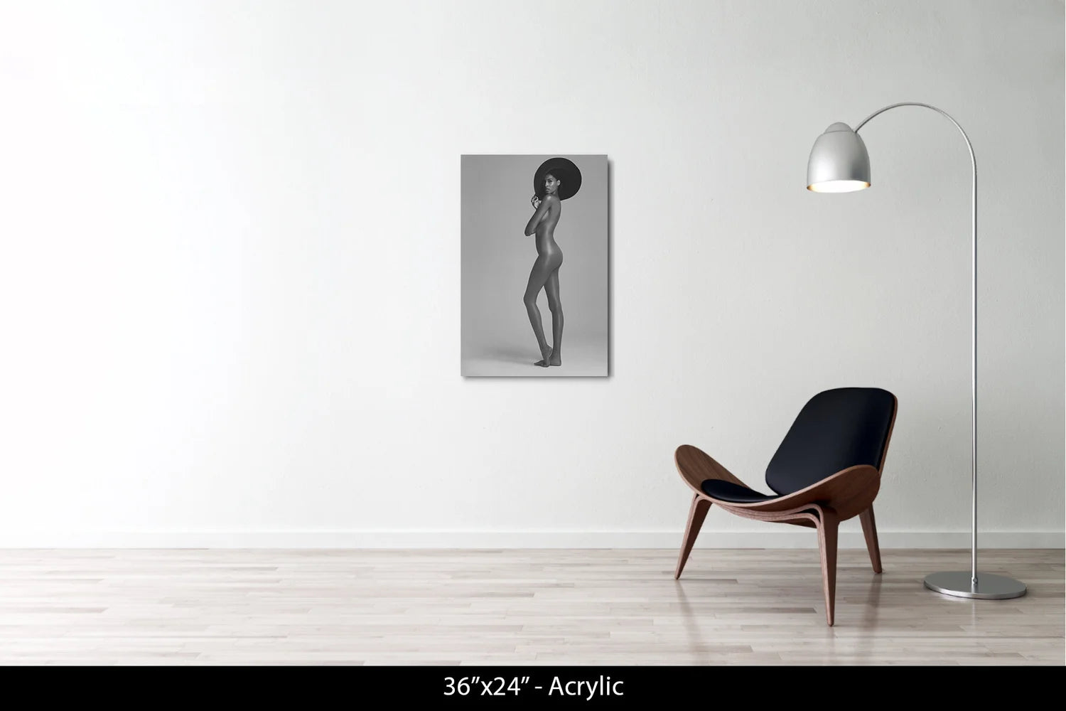 CINDY BRUNA - NU À LA CAPELINE NOIRE - PARIS