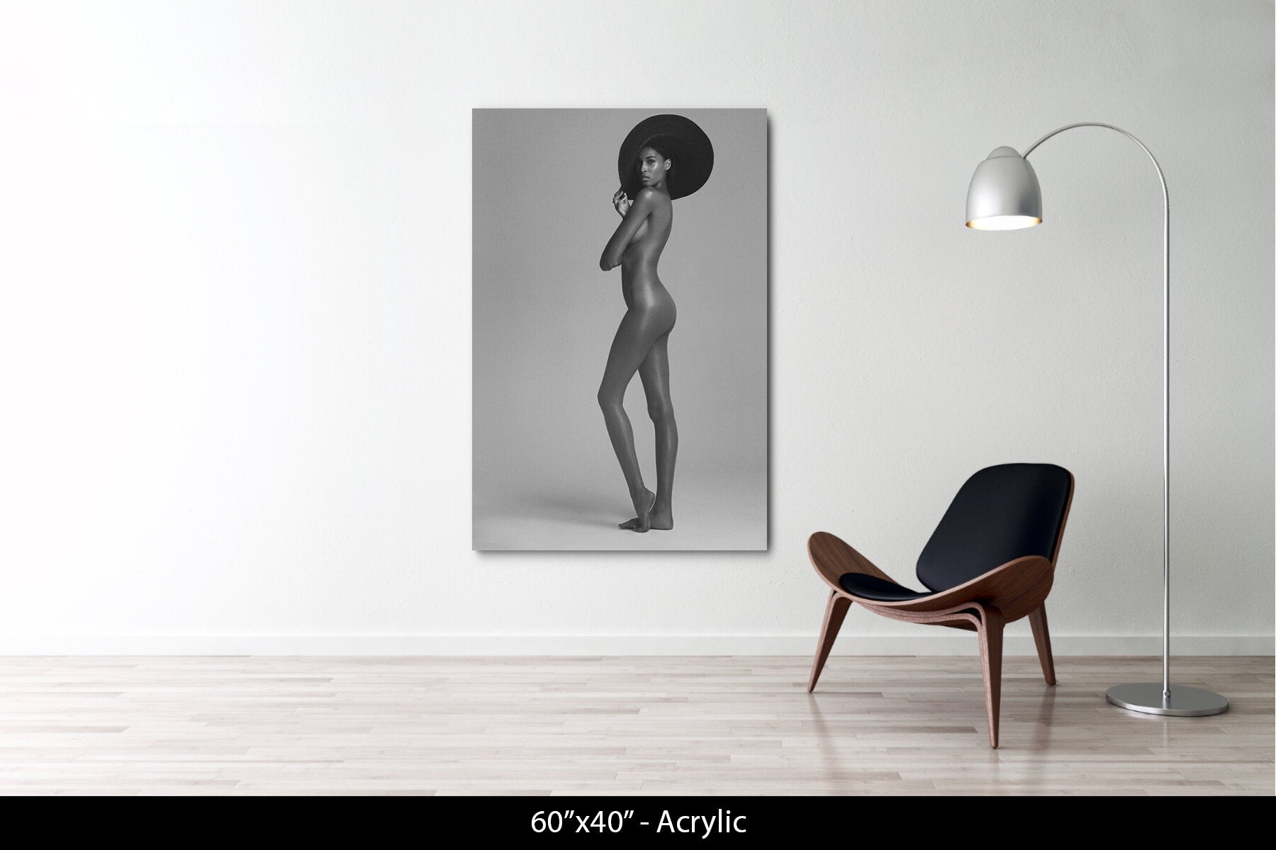 CINDY BRUNA - NU À LA CAPELINE NOIRE - PARIS