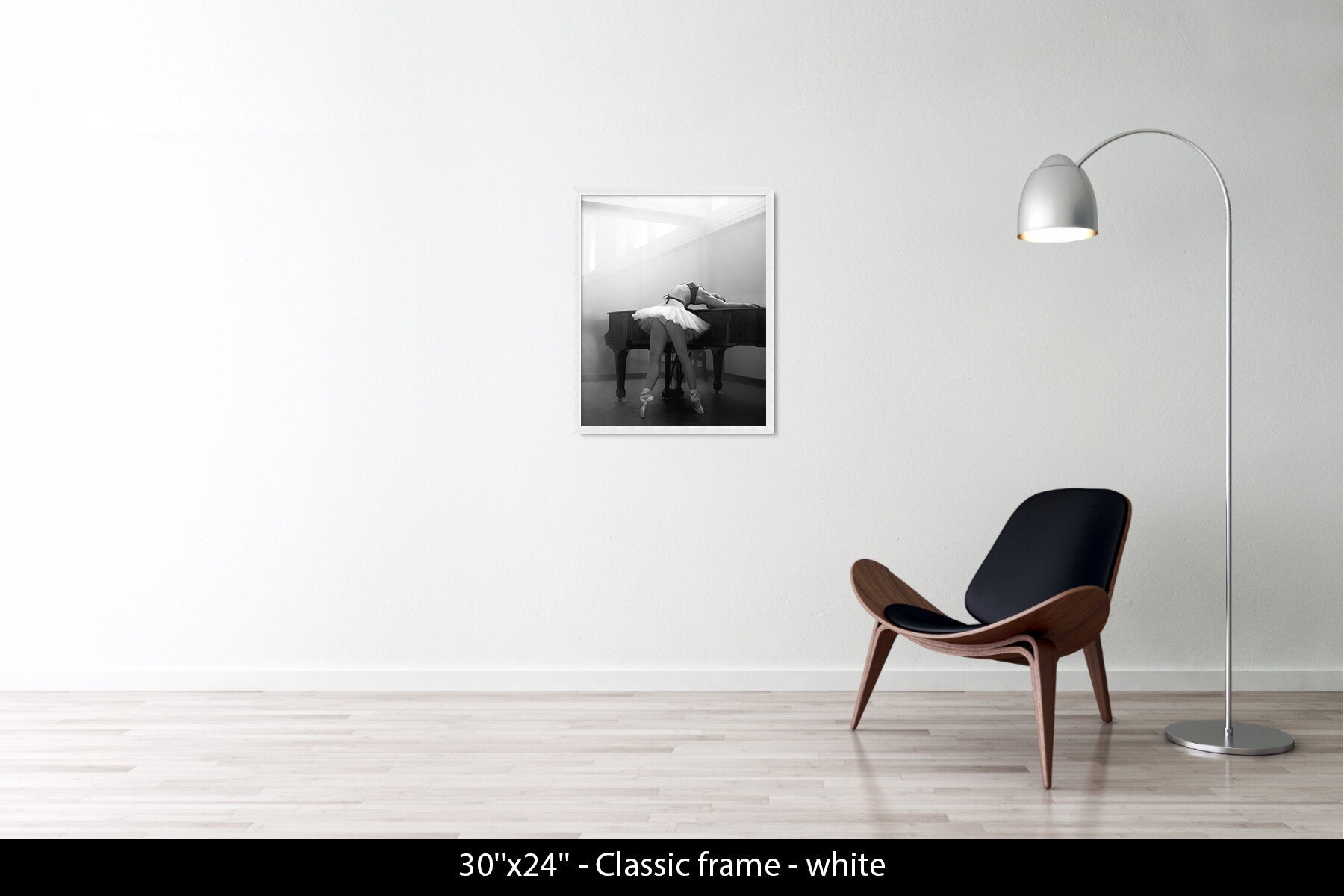 Ashley leaning on piano, New York City Ballet, 2013
