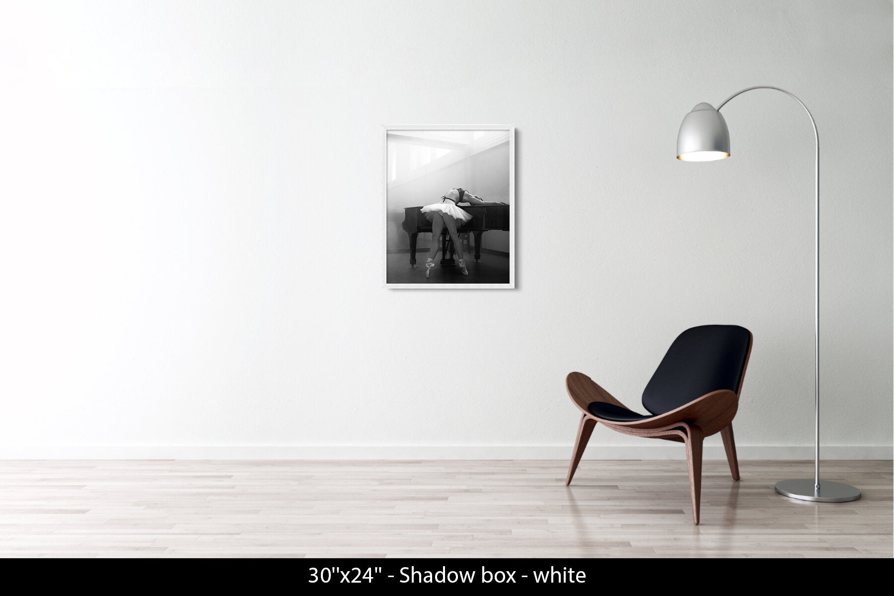 Ashley leaning on piano, New York City Ballet, 2013