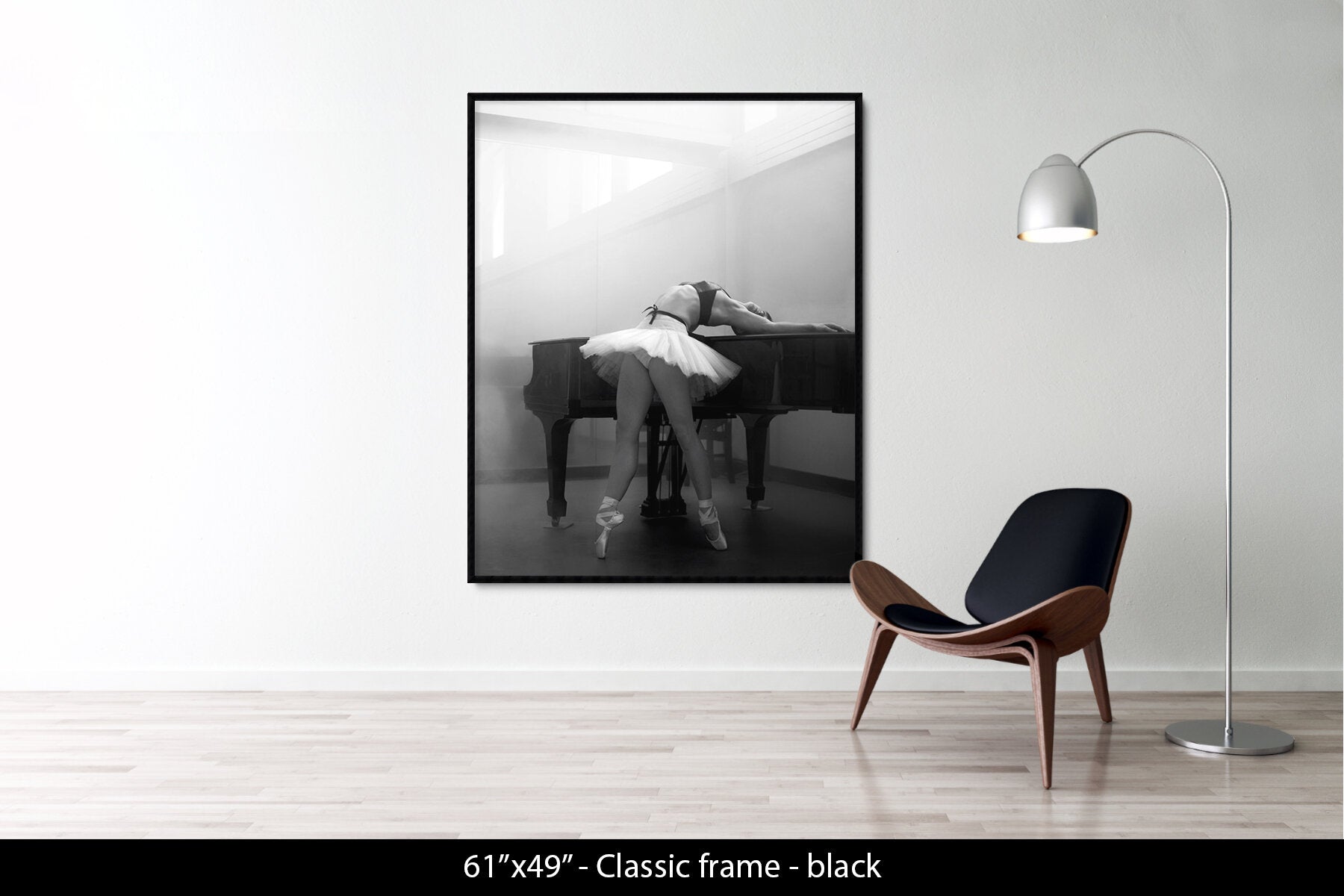 Ashley leaning on piano, New York City Ballet, 2013
