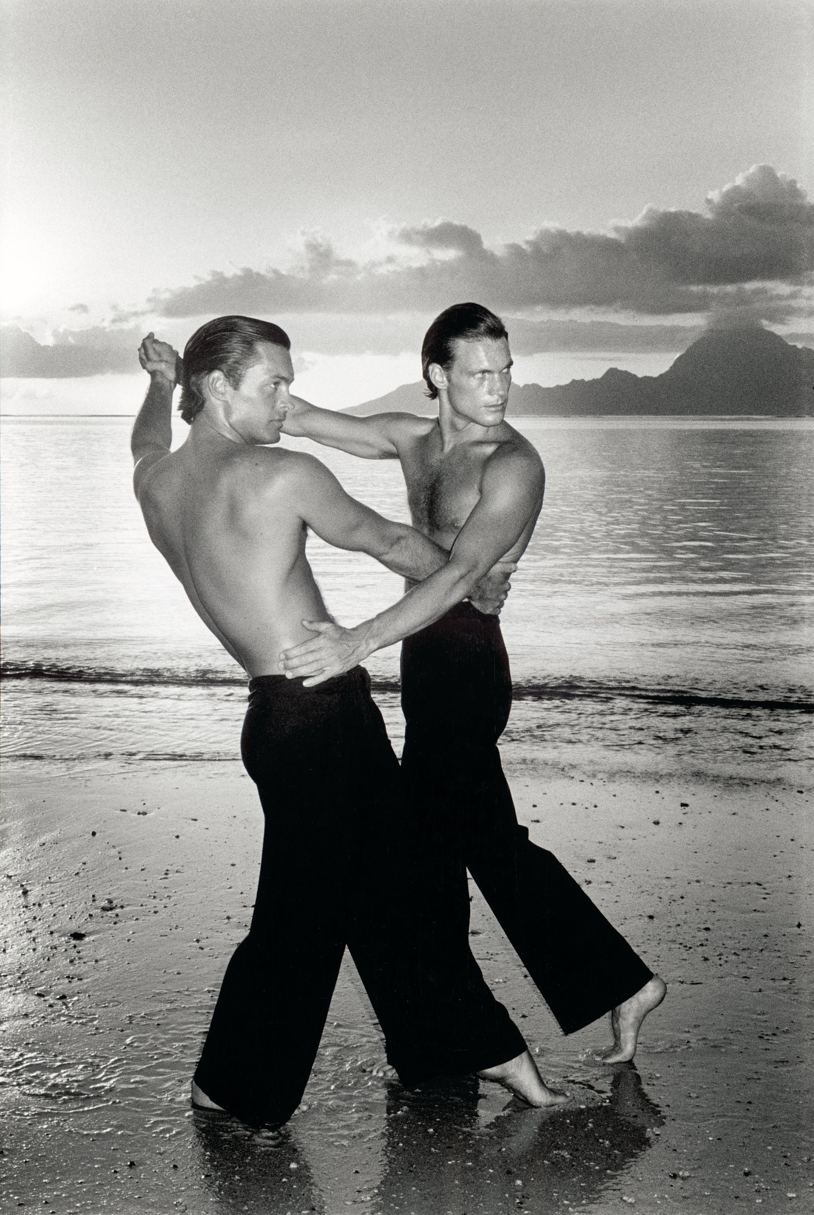 TWO MEN DANCING ON THE BEACH, 1975
