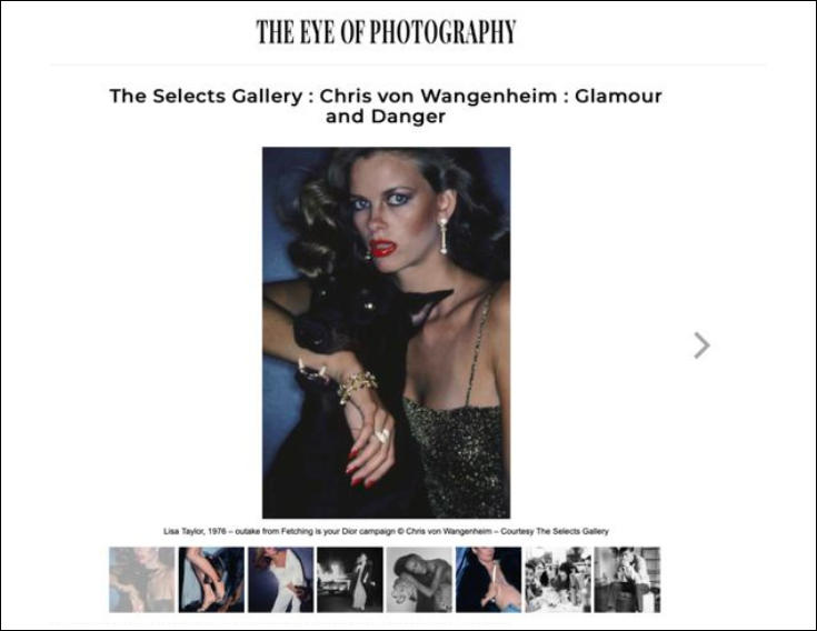 THE EYE OF PHOTOGRAPHY: Chris von Wangenheim – Glamour and Danger