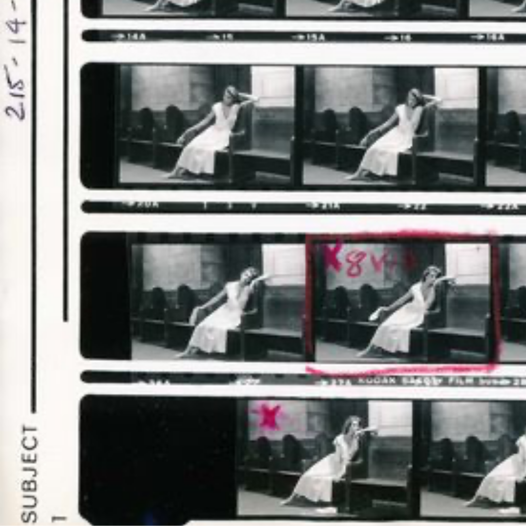 Gia on a Pew, Contact Sheet