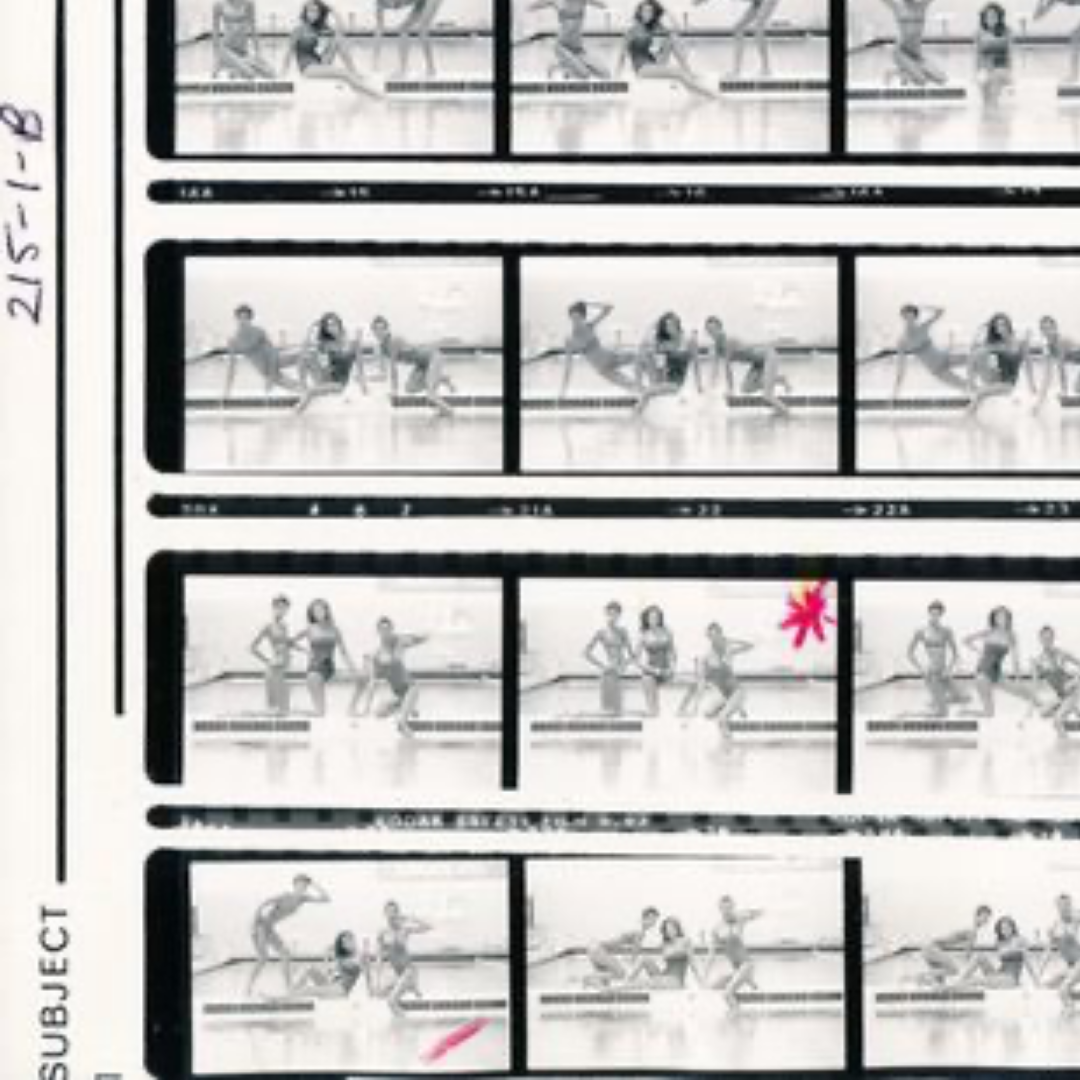 Gia, Debbie Dickinson and Janice, Contact sheet