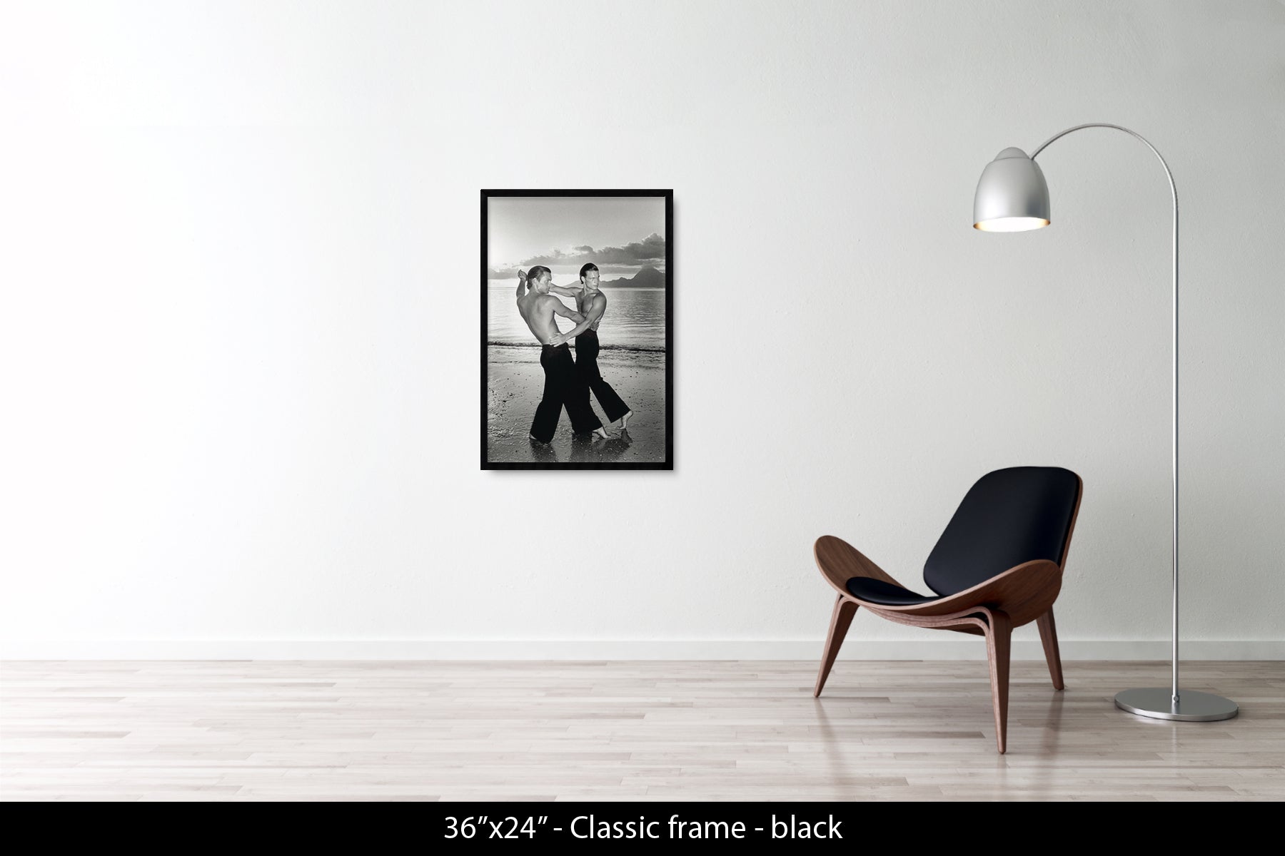 TWO MEN DANCING ON THE BEACH, 1975