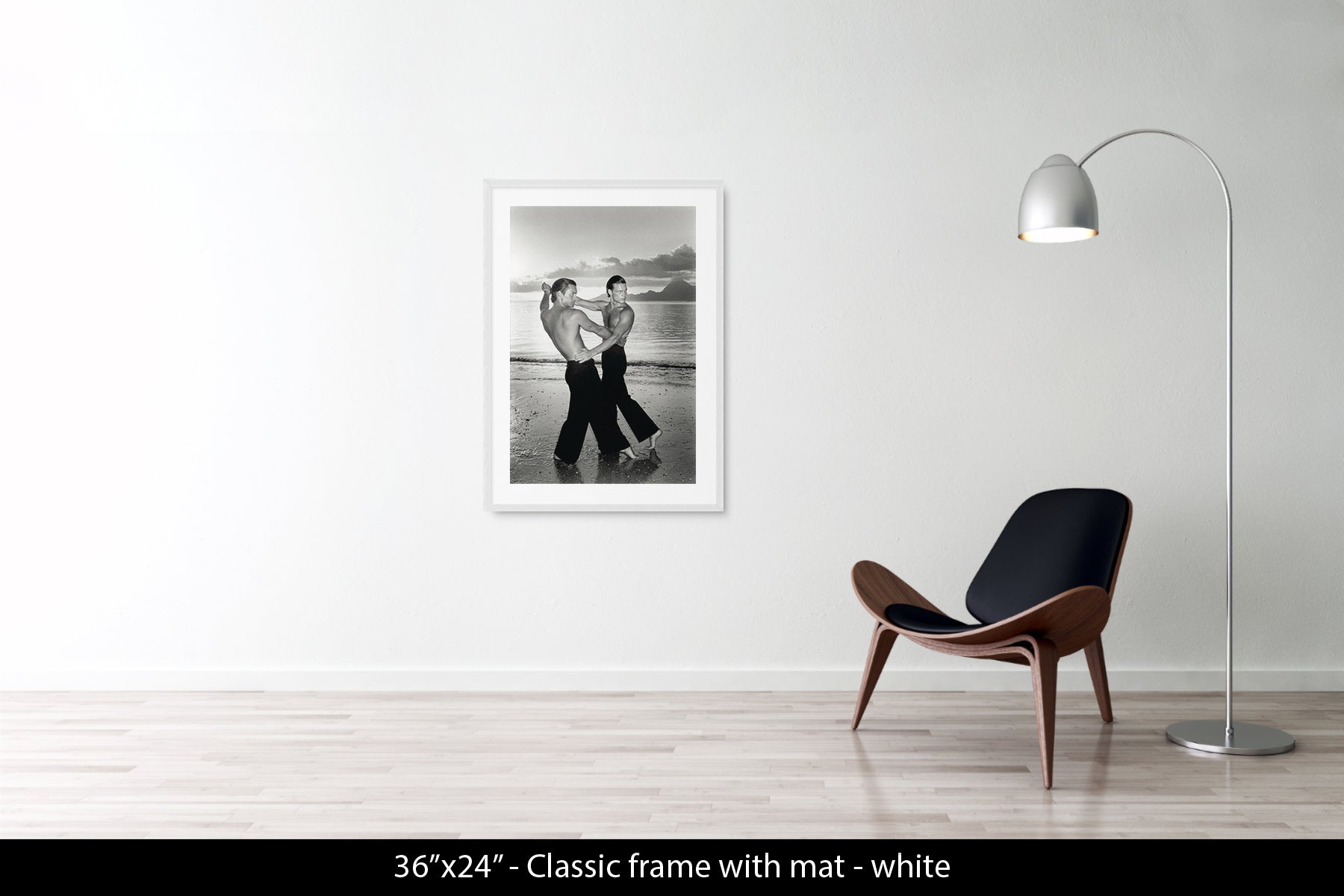 TWO MEN DANCING ON THE BEACH, 1975