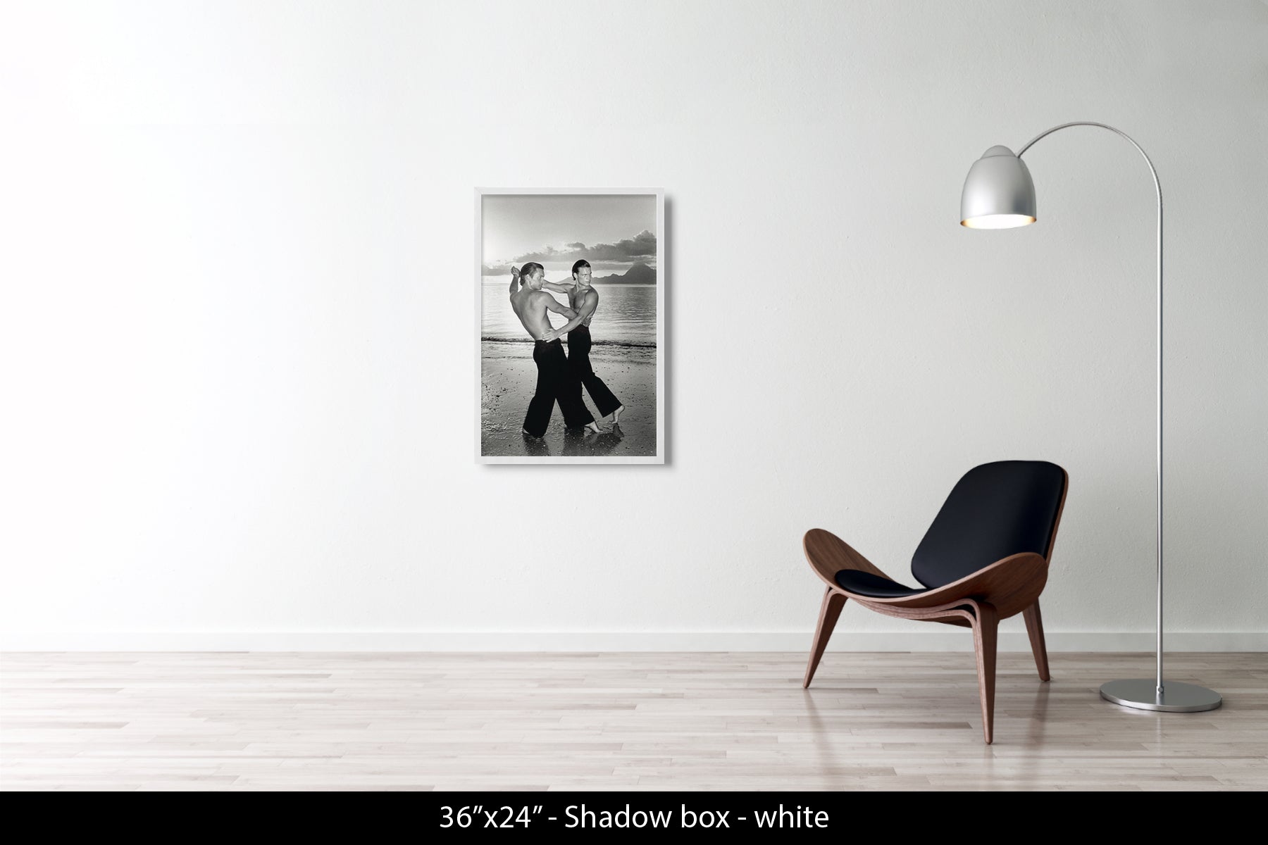 TWO MEN DANCING ON THE BEACH, 1975