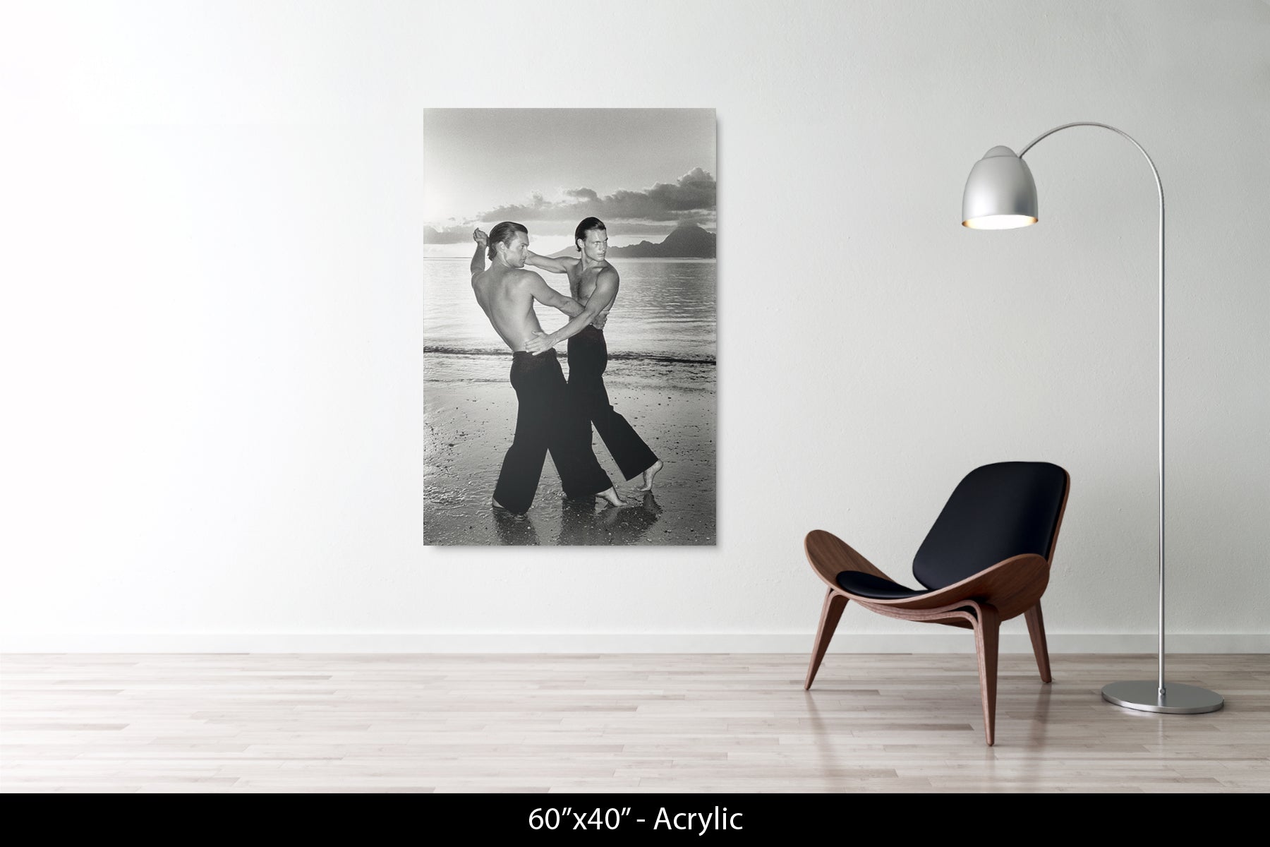 TWO MEN DANCING ON THE BEACH, 1975