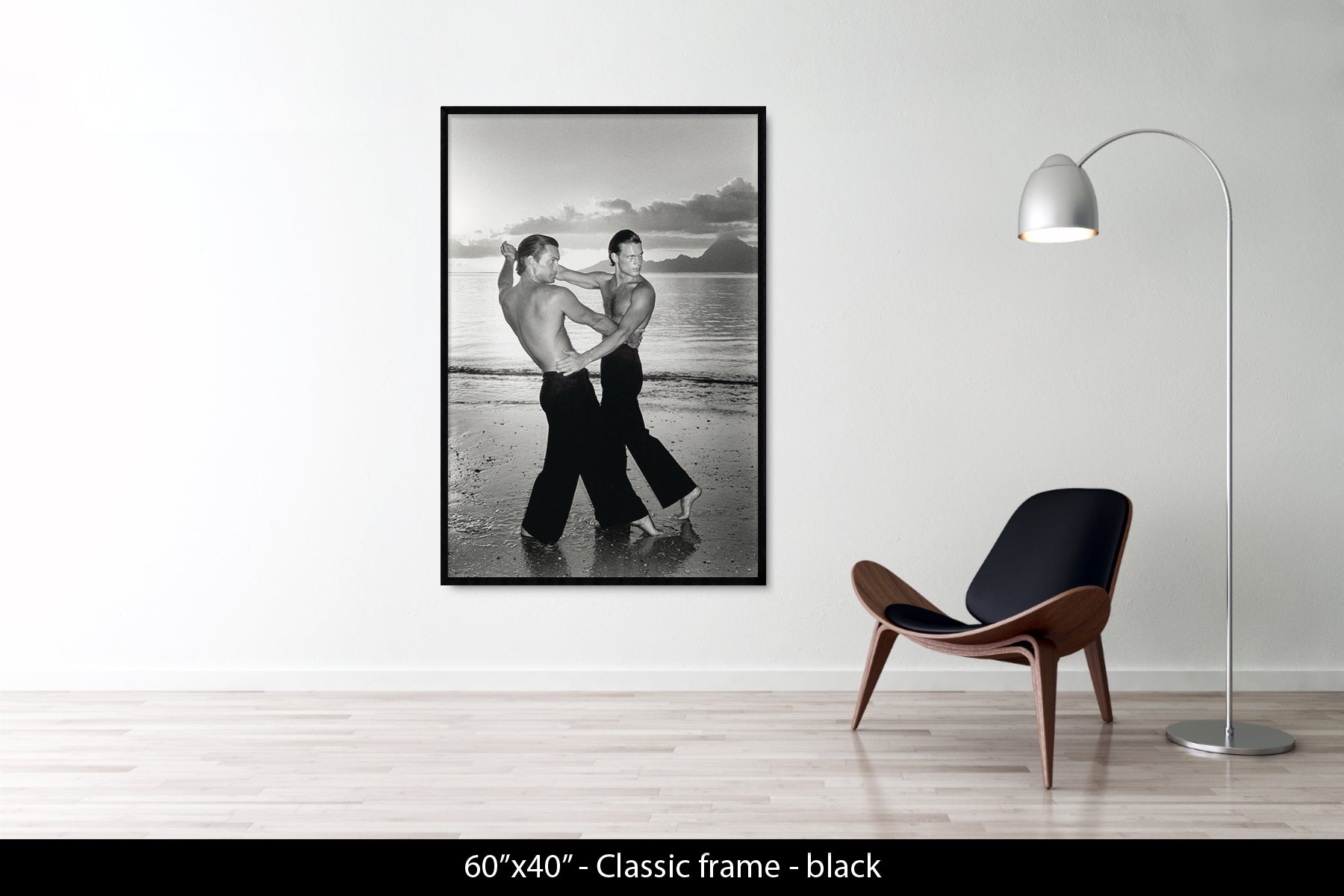 TWO MEN DANCING ON THE BEACH, 1975