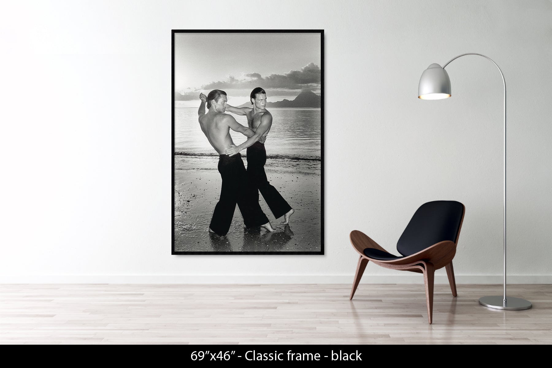 TWO MEN DANCING ON THE BEACH, 1975