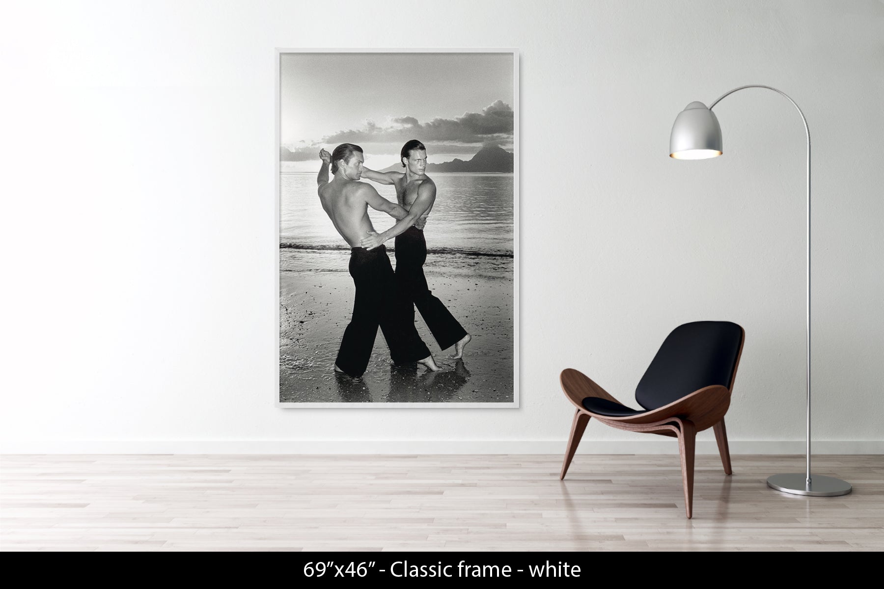 TWO MEN DANCING ON THE BEACH, 1975