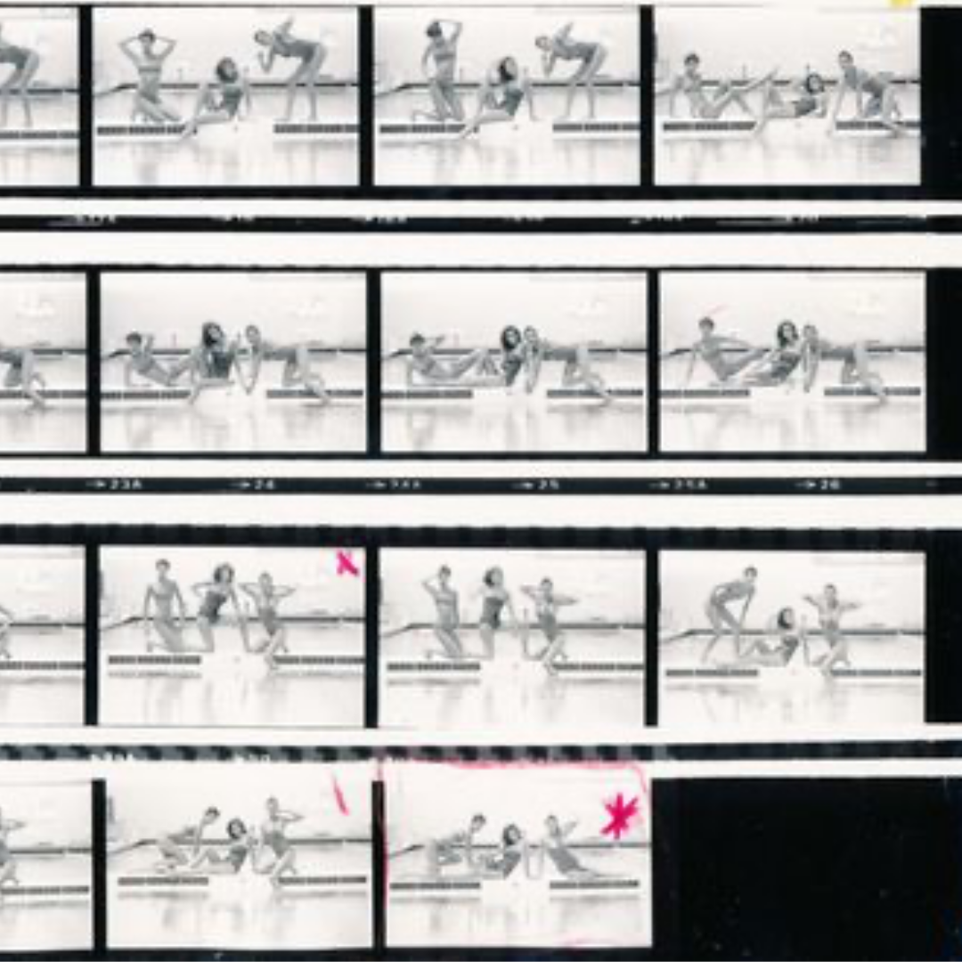 Gia, Debbie Dickinson and Janice, Contact sheet