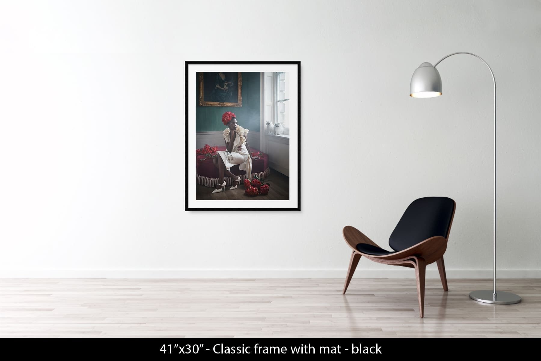 Amito with red roses, London, 2019