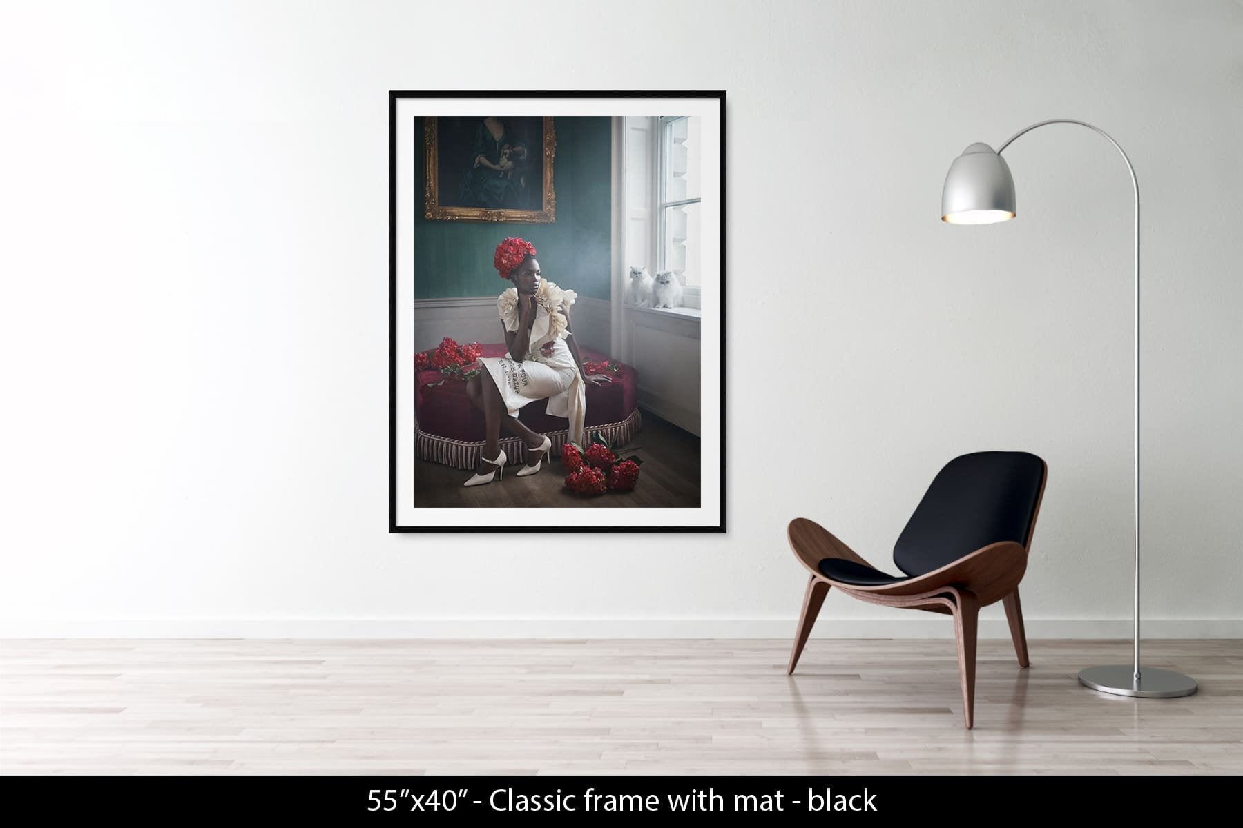 Amito with red roses, London, 2019