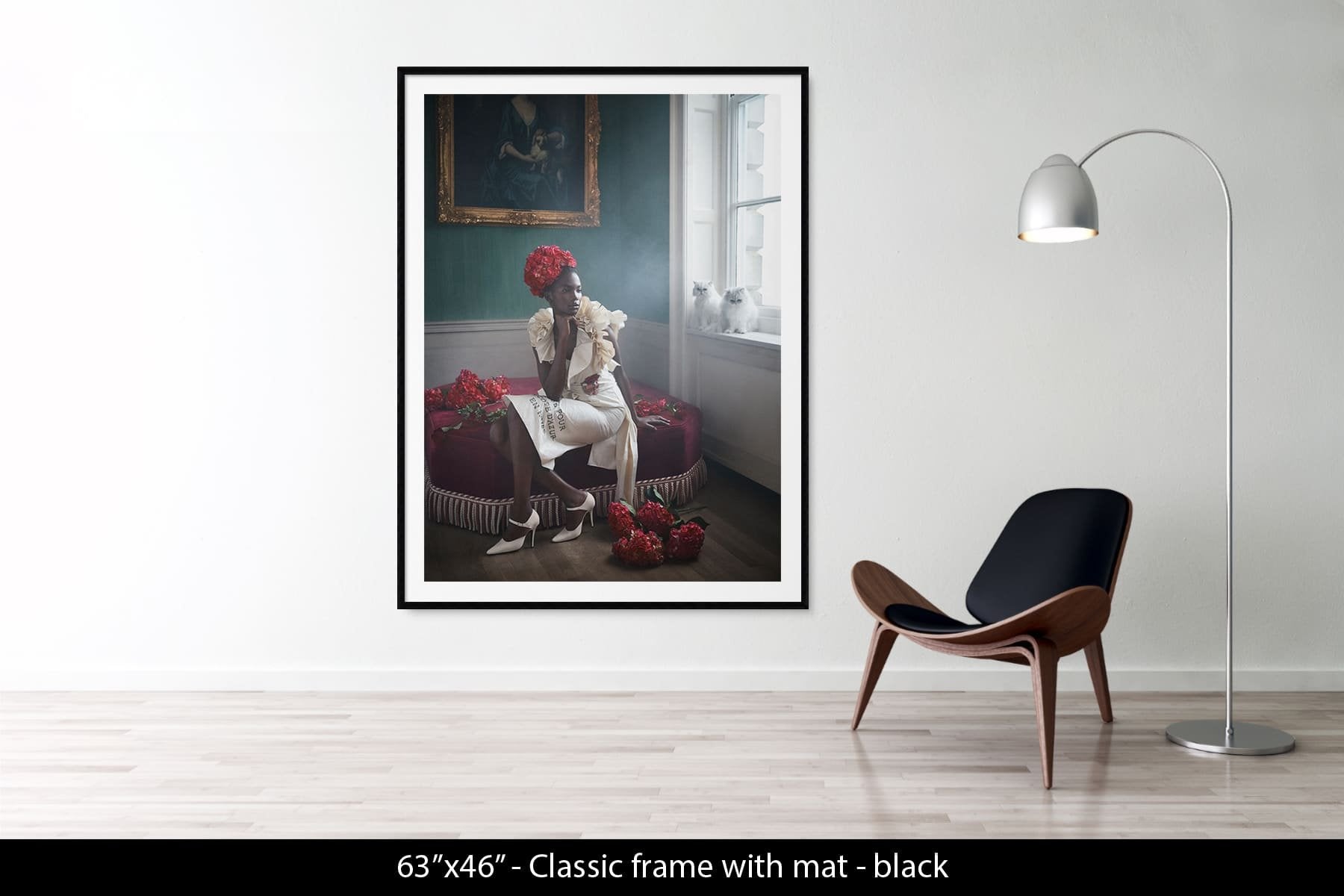 Amito with red roses, London, 2019