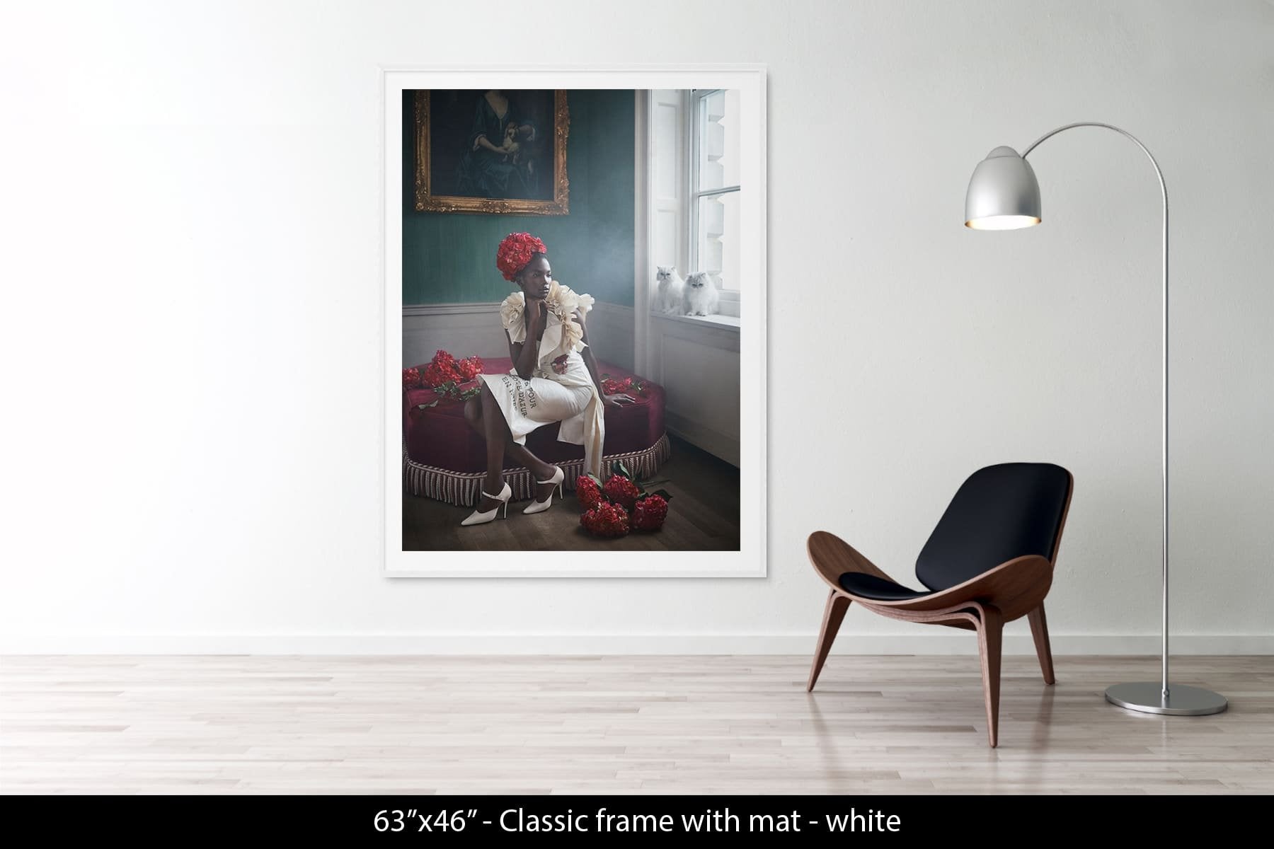 Amito with red roses, London, 2019