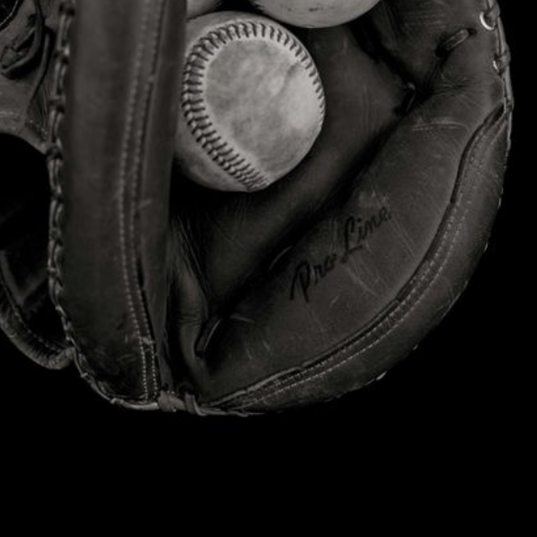 MITT WITH BASEBALLS. LOS ANGELES, CALIFORNIA, 2014
