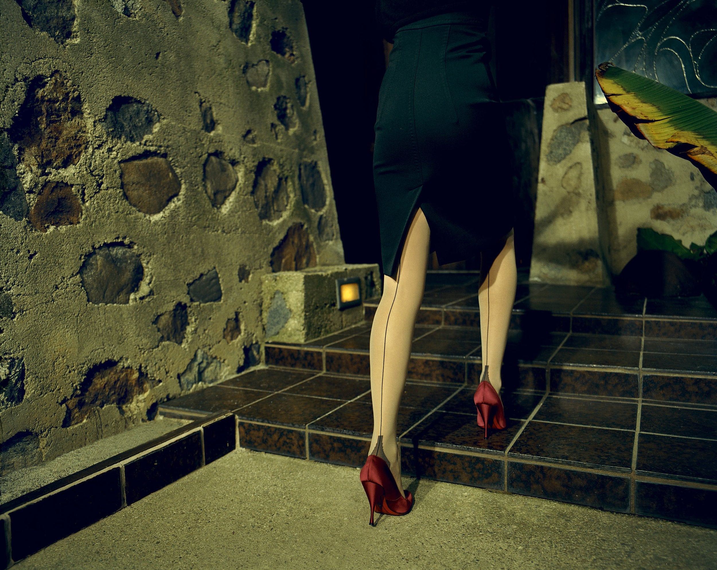 Red satin, Elyse, Los Angeles 2005