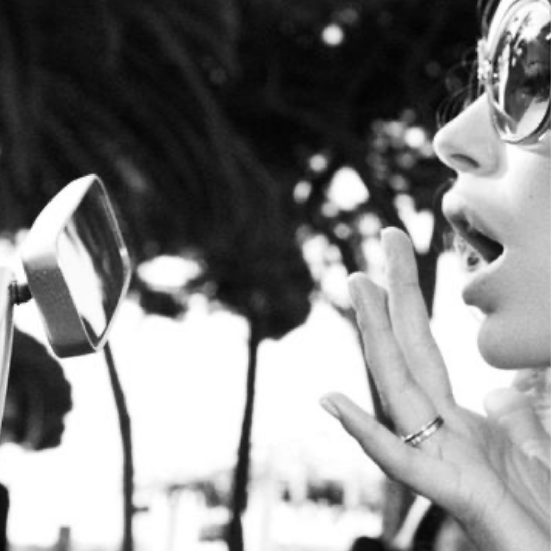INSIDE CANNES - Doutzen looking at the rear mirror, 2011