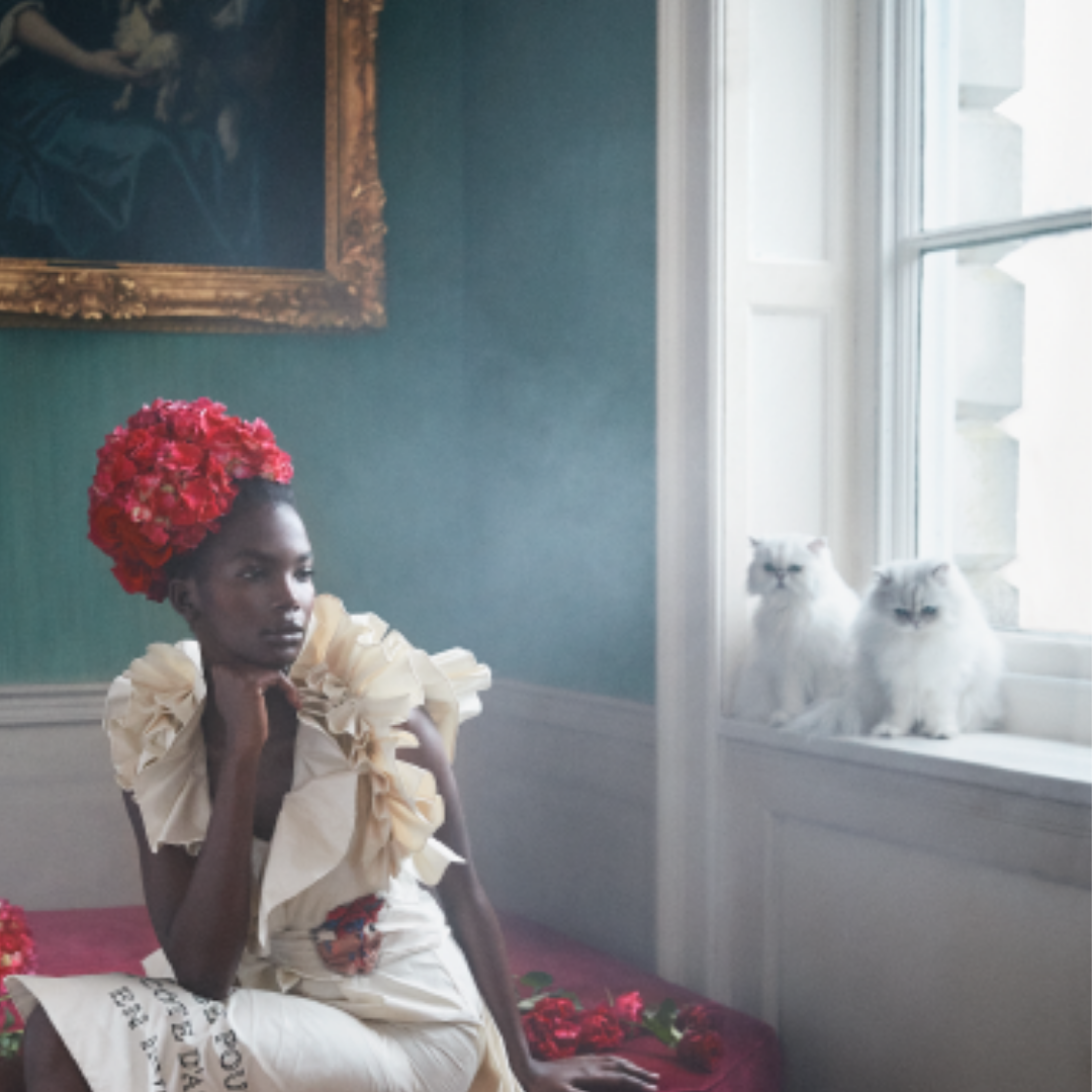 Amito with red roses, London, 2019